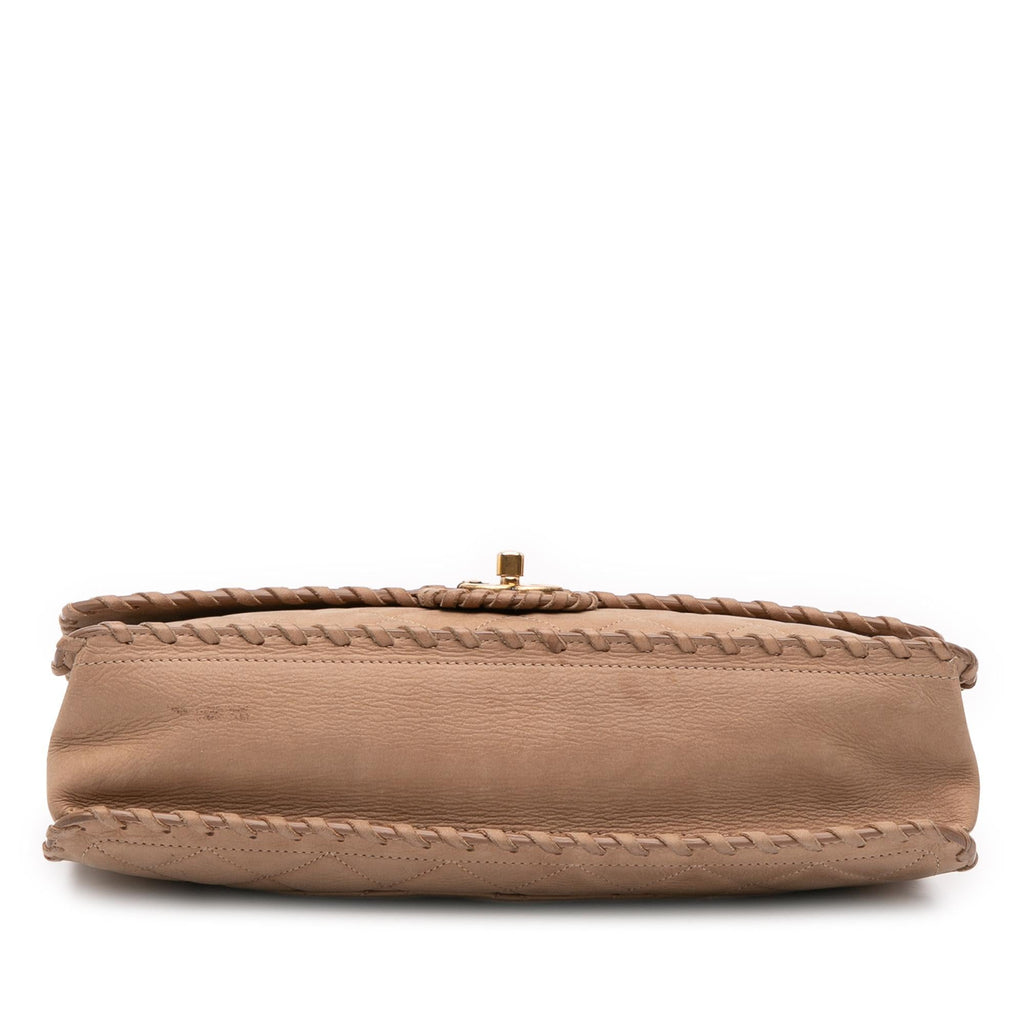 Chanel Jumbo Quilted Iridescent Calfskin Happy Stitch Flap