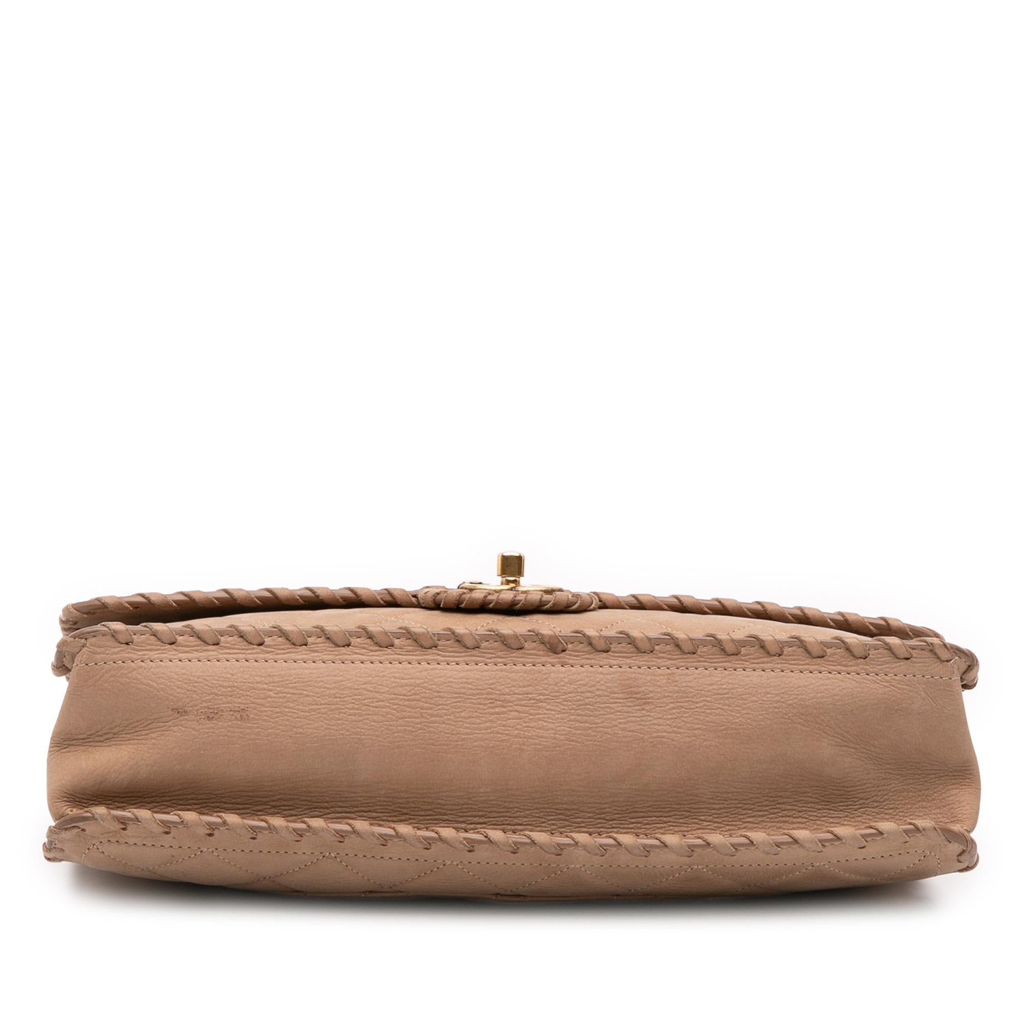 Chanel Jumbo Quilted Iridescent Calfskin Happy Stitch Flap