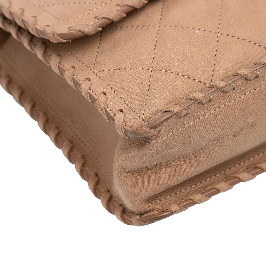 Chanel Jumbo Quilted Iridescent Calfskin Happy Stitch Flap