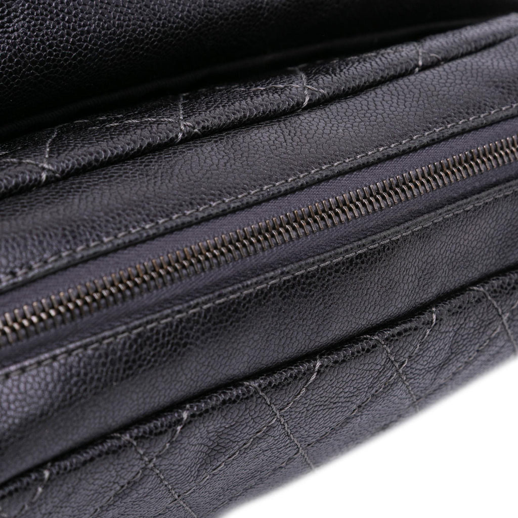 Chanel Jumbo Quilted Iridescent Caviar Easy Flap