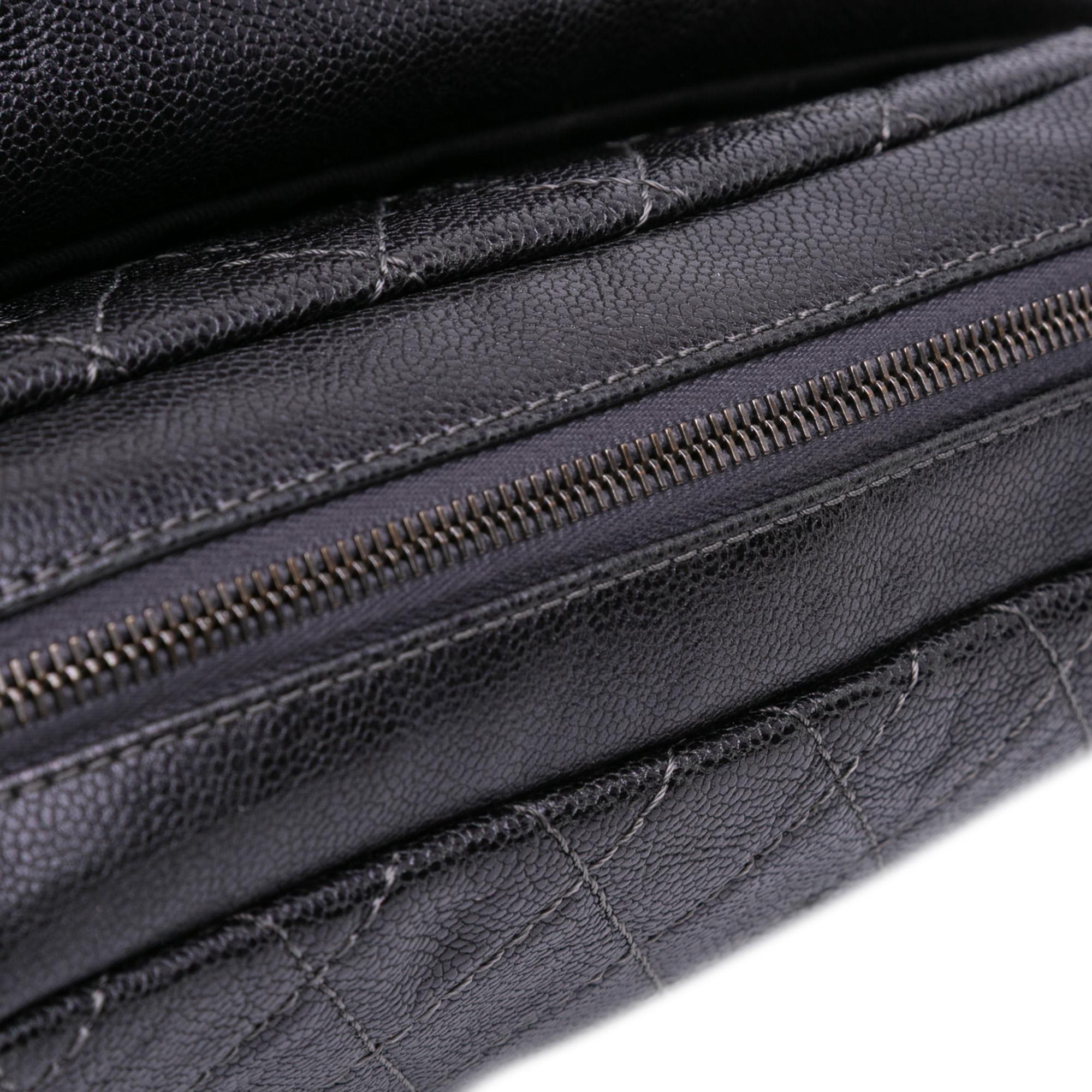 Chanel Jumbo Quilted Iridescent Caviar Easy Flap