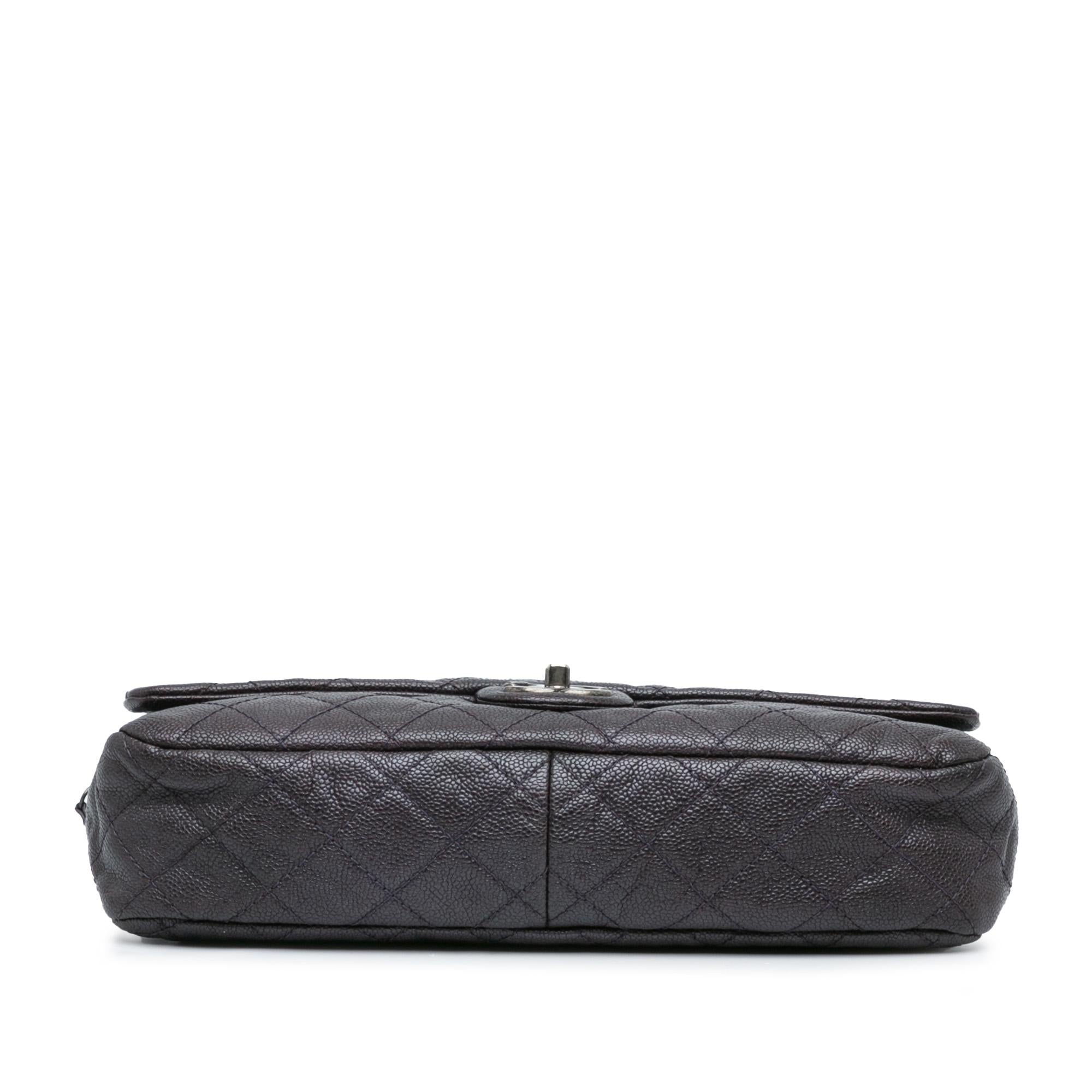 Chanel Jumbo Quilted Iridescent Caviar Easy Flap