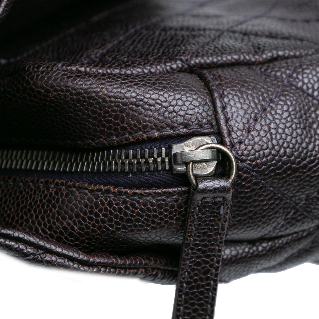 Chanel Jumbo Quilted Iridescent Caviar Easy Flap