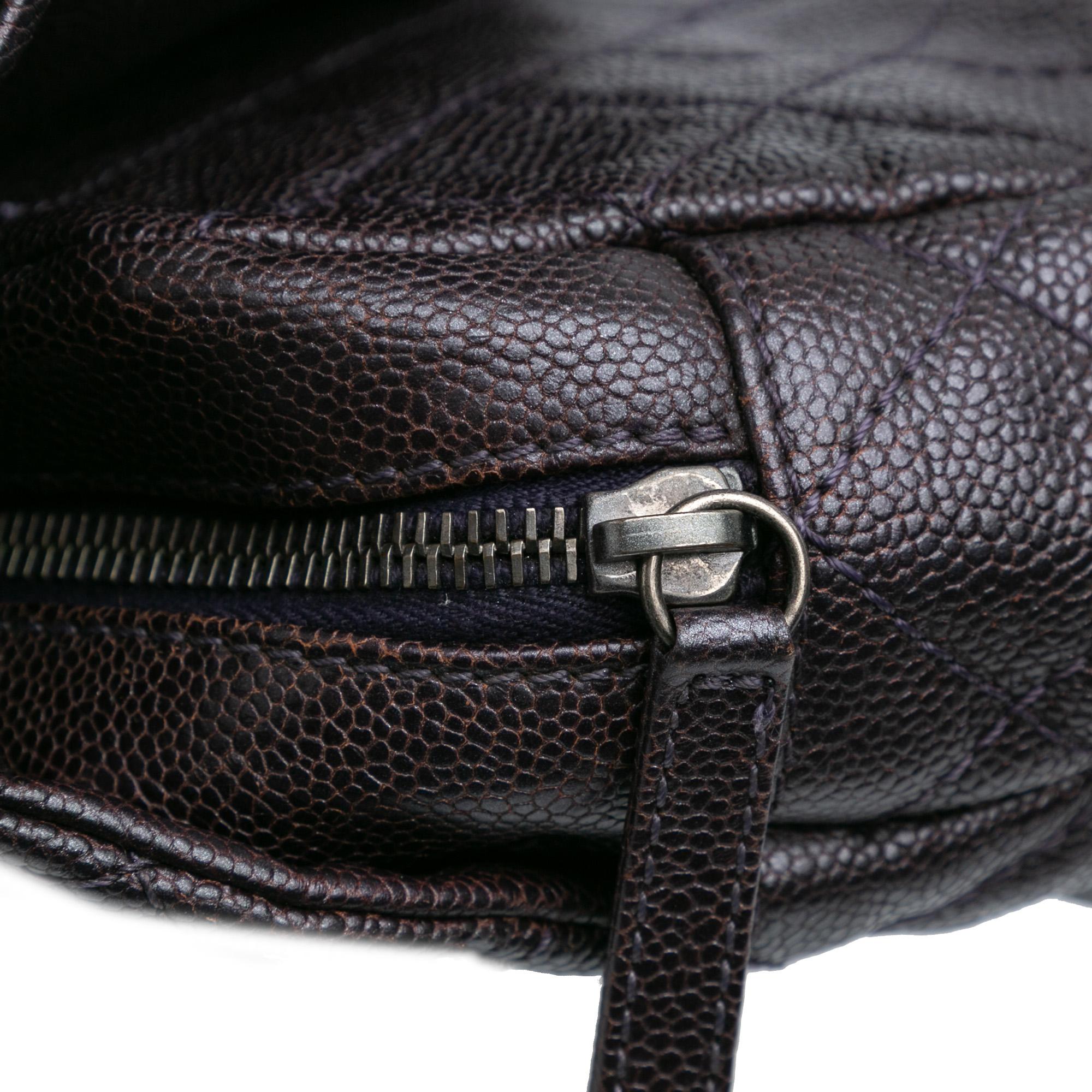 Chanel Jumbo Quilted Iridescent Caviar Easy Flap