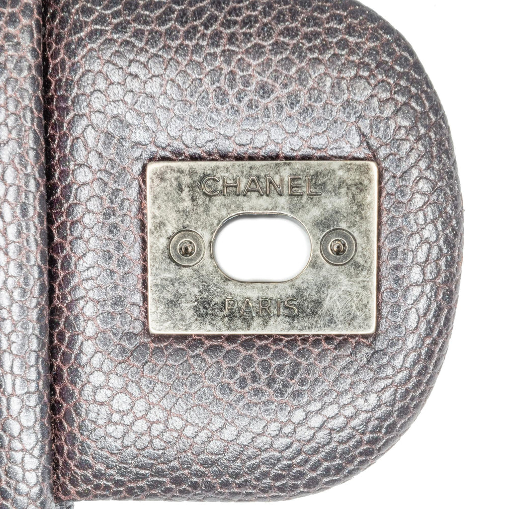 Chanel Jumbo Quilted Iridescent Caviar Easy Flap