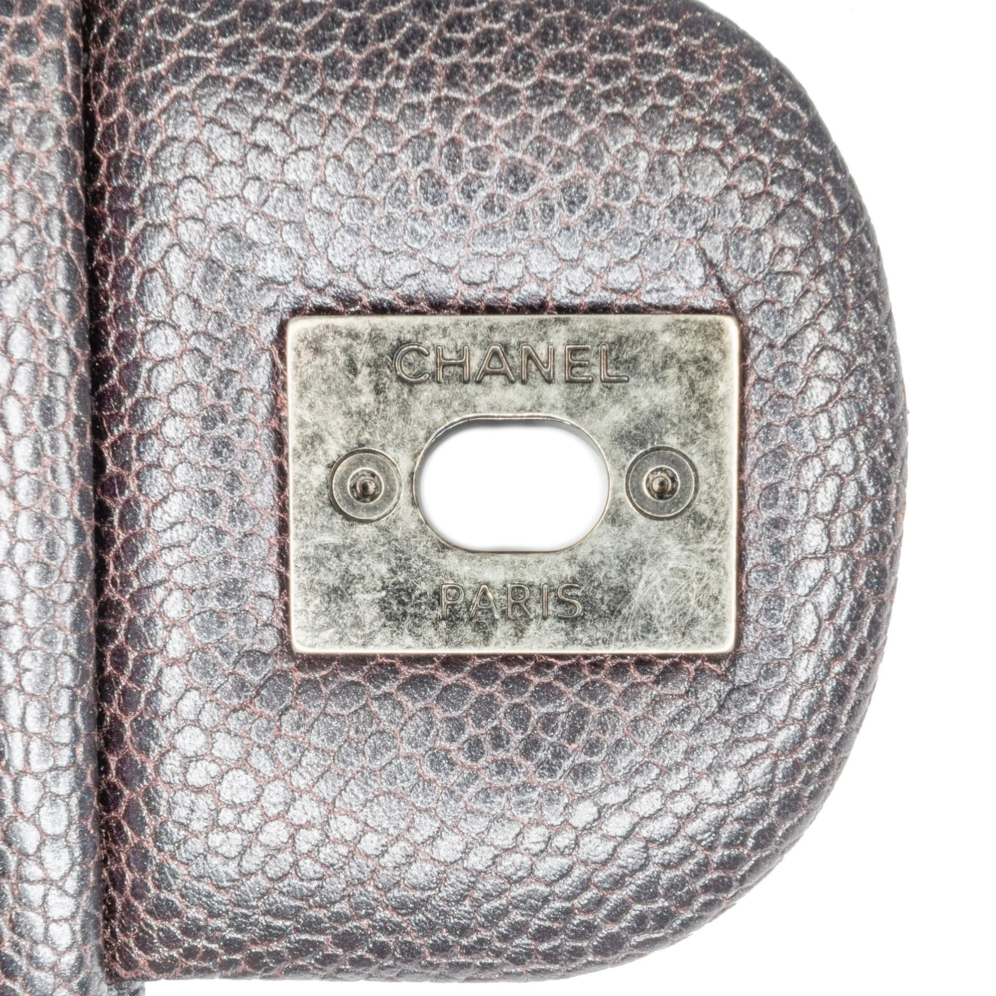Chanel Jumbo Quilted Iridescent Caviar Easy Flap