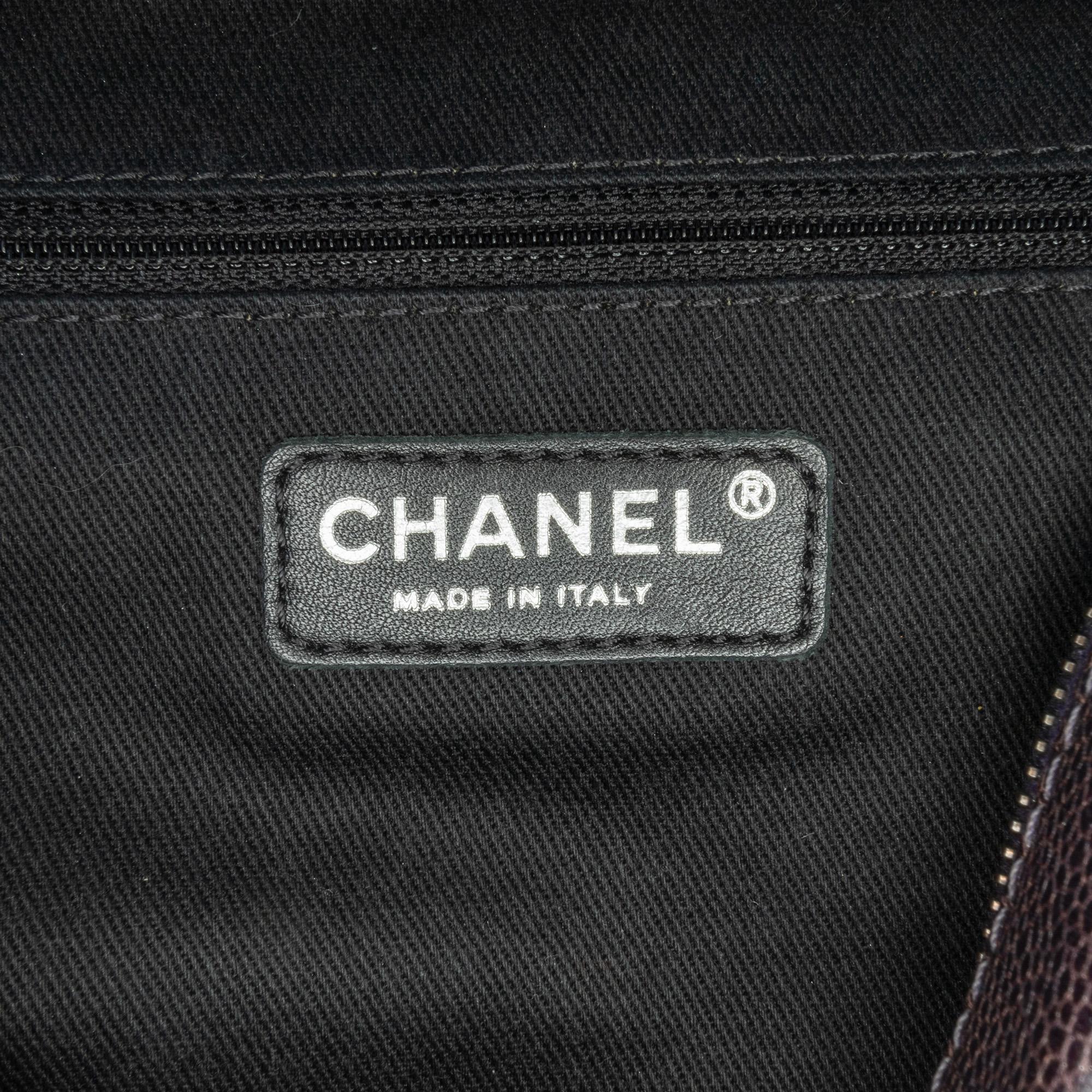 Chanel Jumbo Quilted Iridescent Caviar Easy Flap