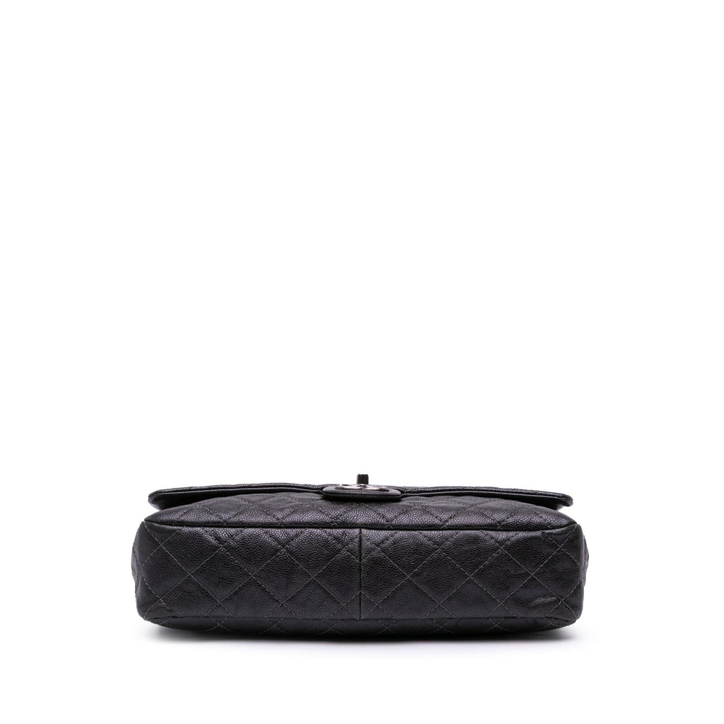 Chanel Jumbo Quilted Iridescent Caviar Easy Flap