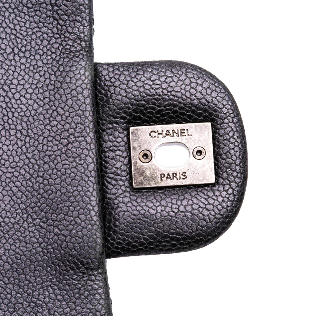 Chanel Jumbo Quilted Iridescent Caviar Easy Flap