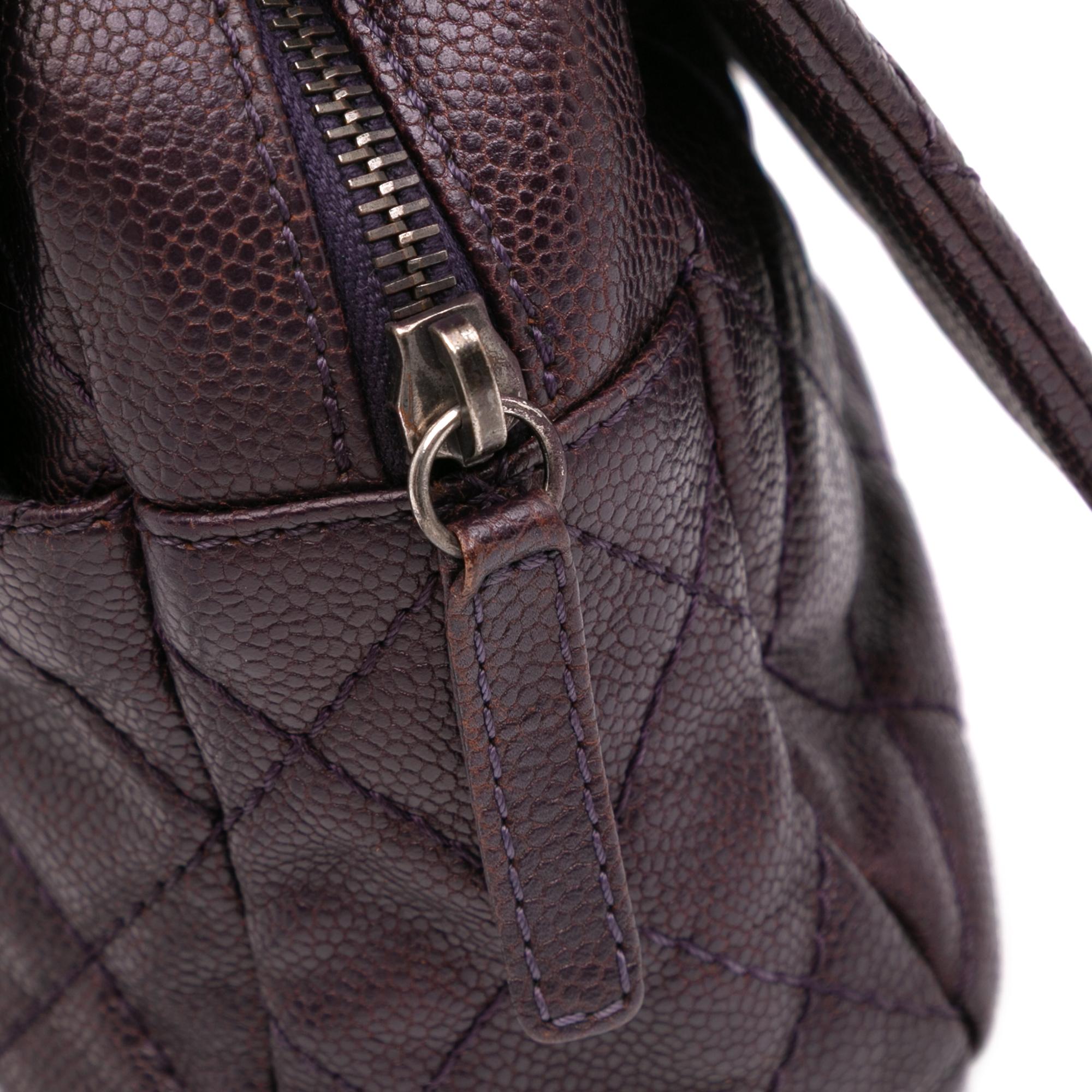 Chanel Jumbo Quilted Iridescent Caviar Easy Flap
