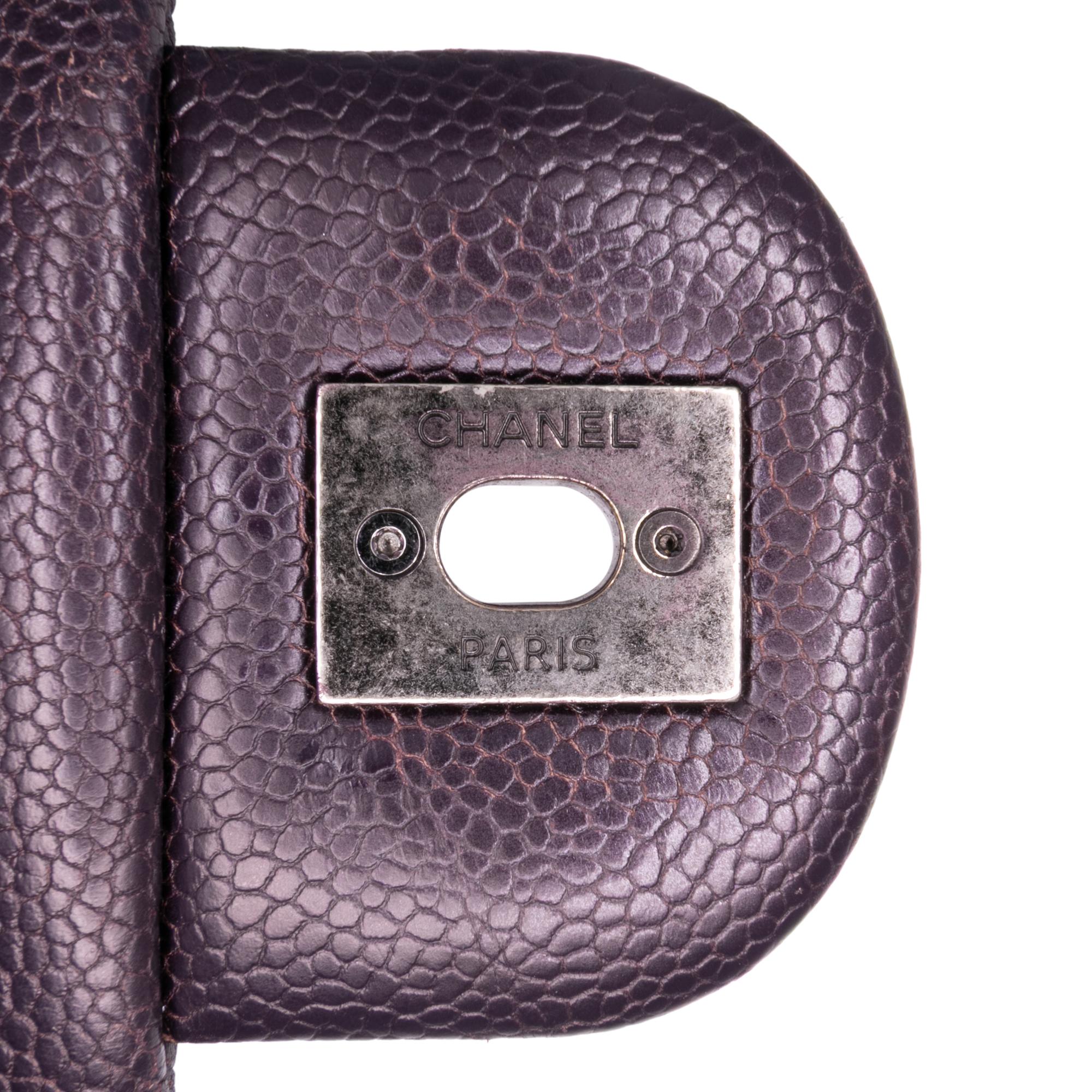 Chanel Jumbo Quilted Iridescent Caviar Easy Flap