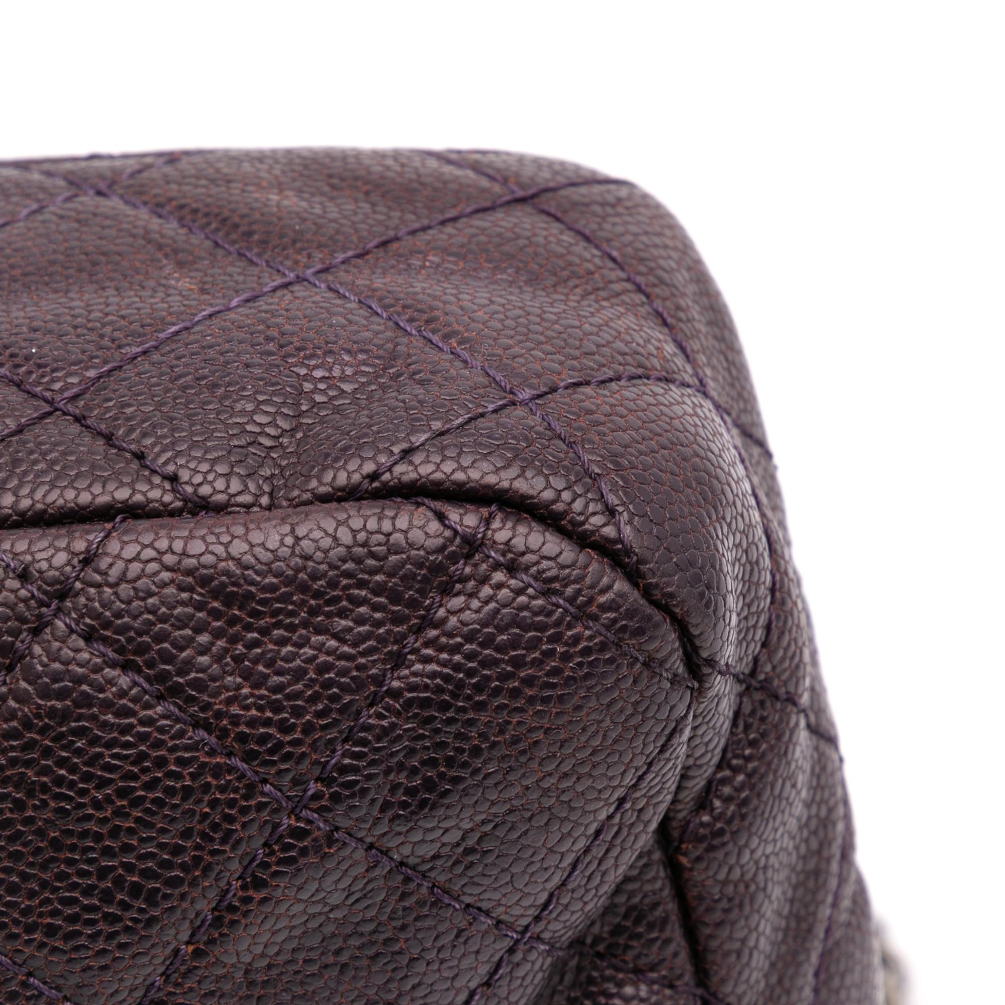 Chanel Jumbo Quilted Iridescent Caviar Easy Flap