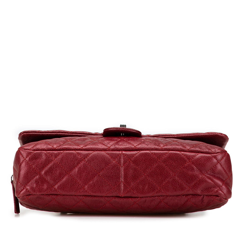 Chanel Jumbo Quilted Iridescent Caviar Easy Flap