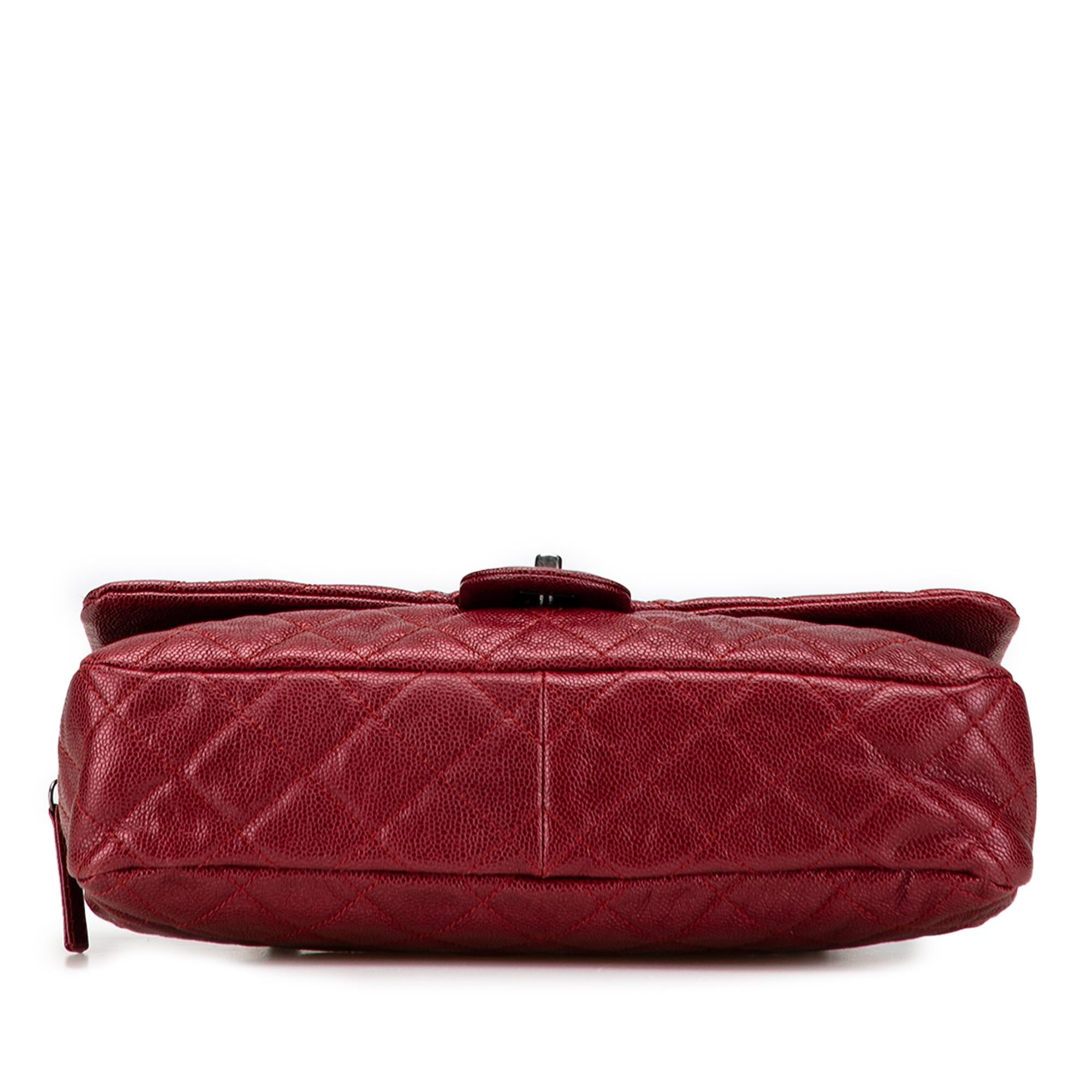Chanel Jumbo Quilted Iridescent Caviar Easy Flap