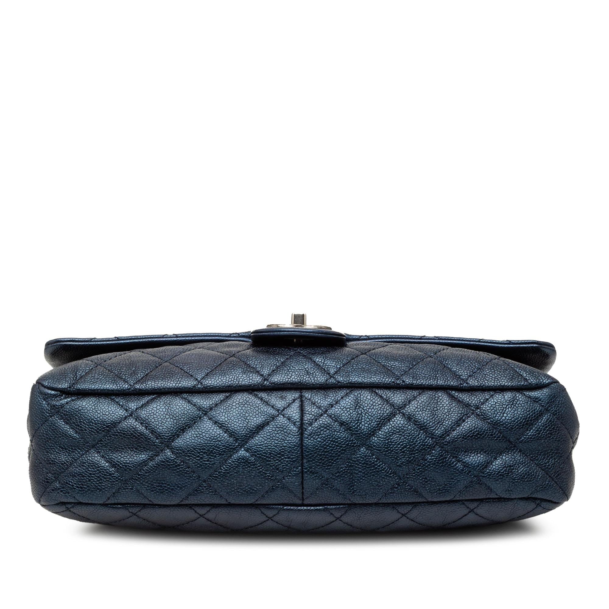 Chanel Jumbo Quilted Iridescent Caviar Easy Flap