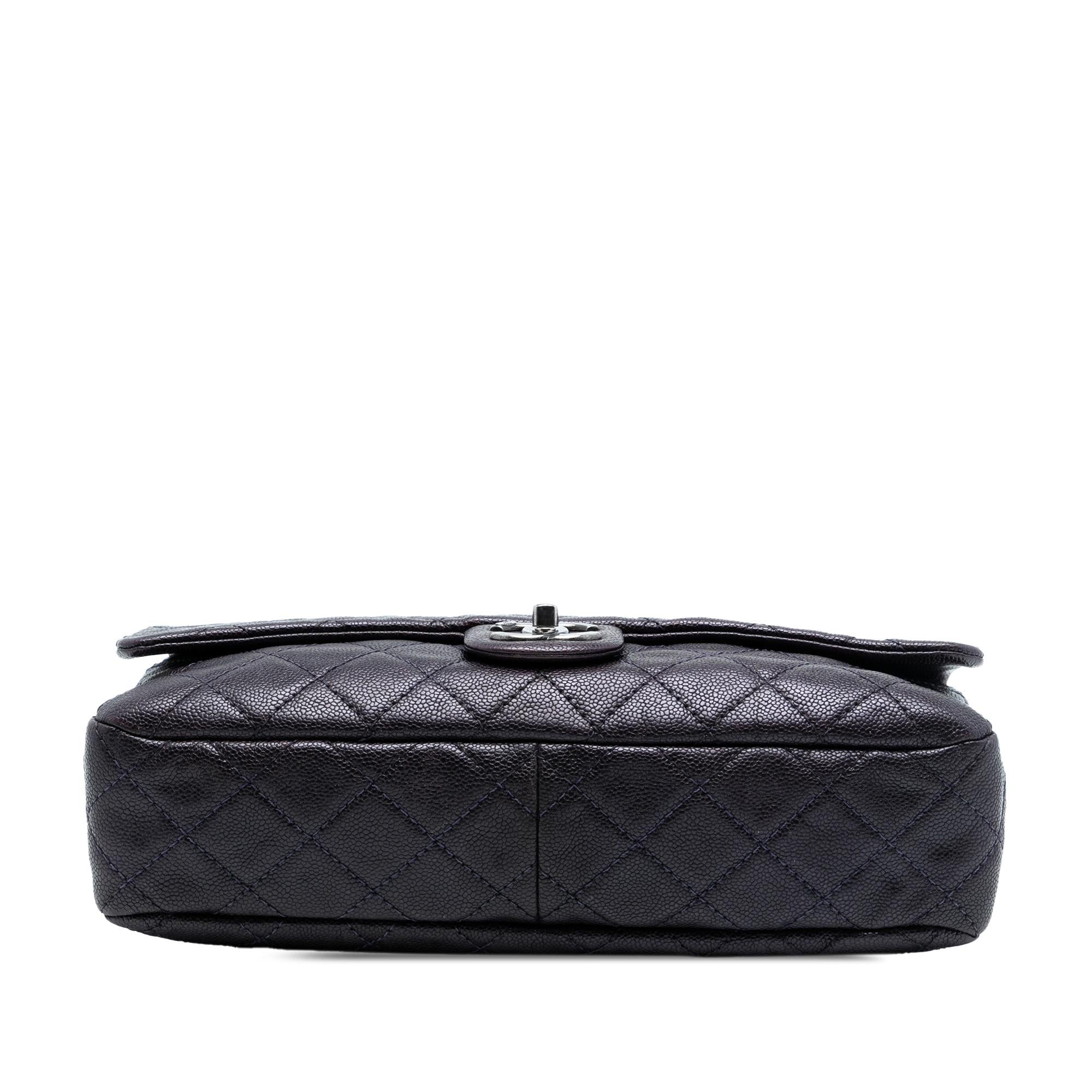 Chanel Jumbo Quilted Iridescent Caviar Easy Flap