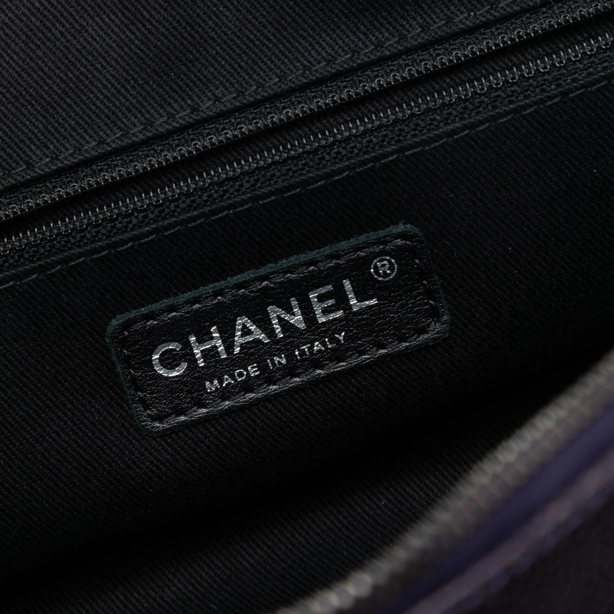 Chanel Jumbo Quilted Iridescent Caviar Easy Flap