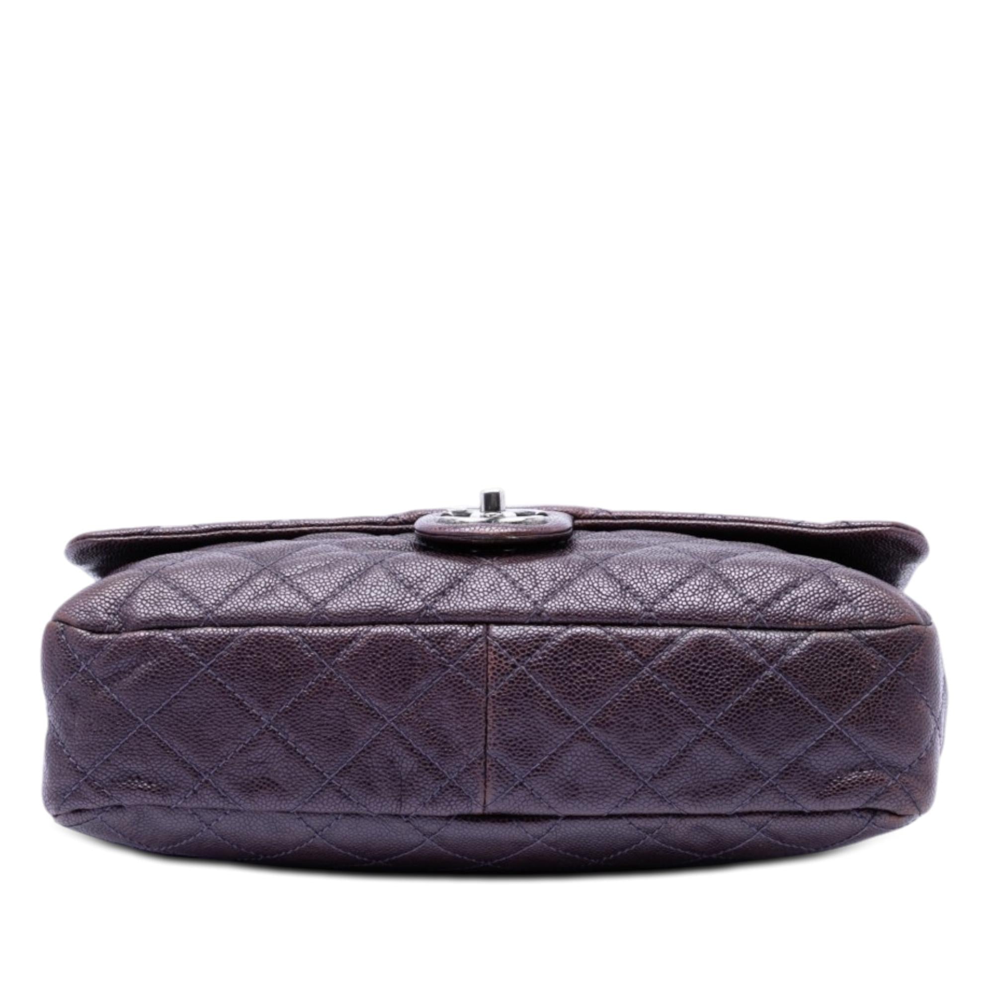 Chanel Jumbo Quilted Iridescent Caviar Easy Flap