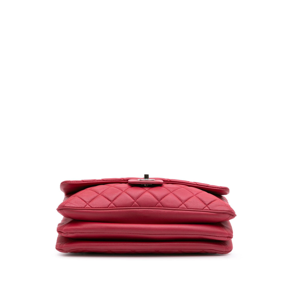 Chanel Jumbo Quilted Lambskin 3 Accordion Flap