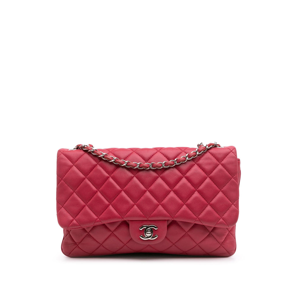 Chanel Jumbo Quilted Lambskin 3 Accordion Flap