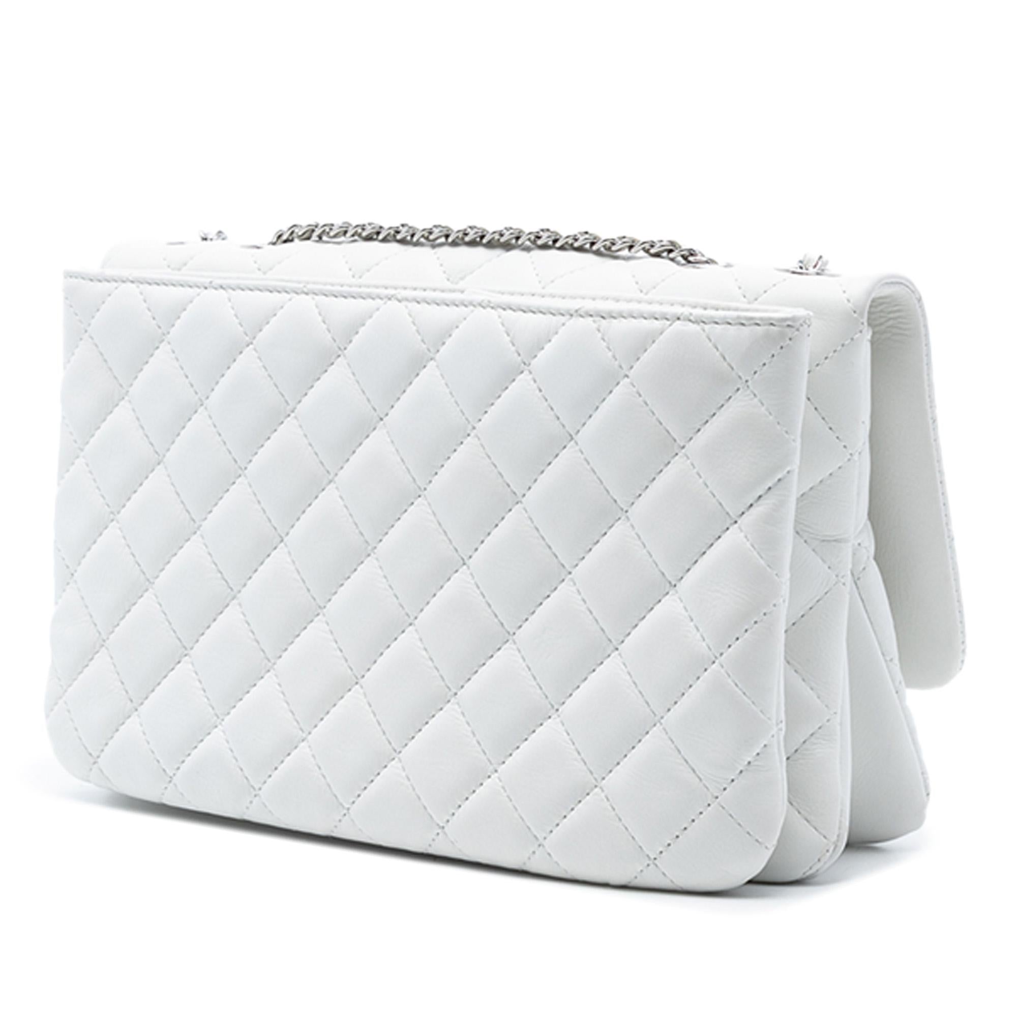 Chanel Jumbo Quilted Lambskin 3 Accordion Flap