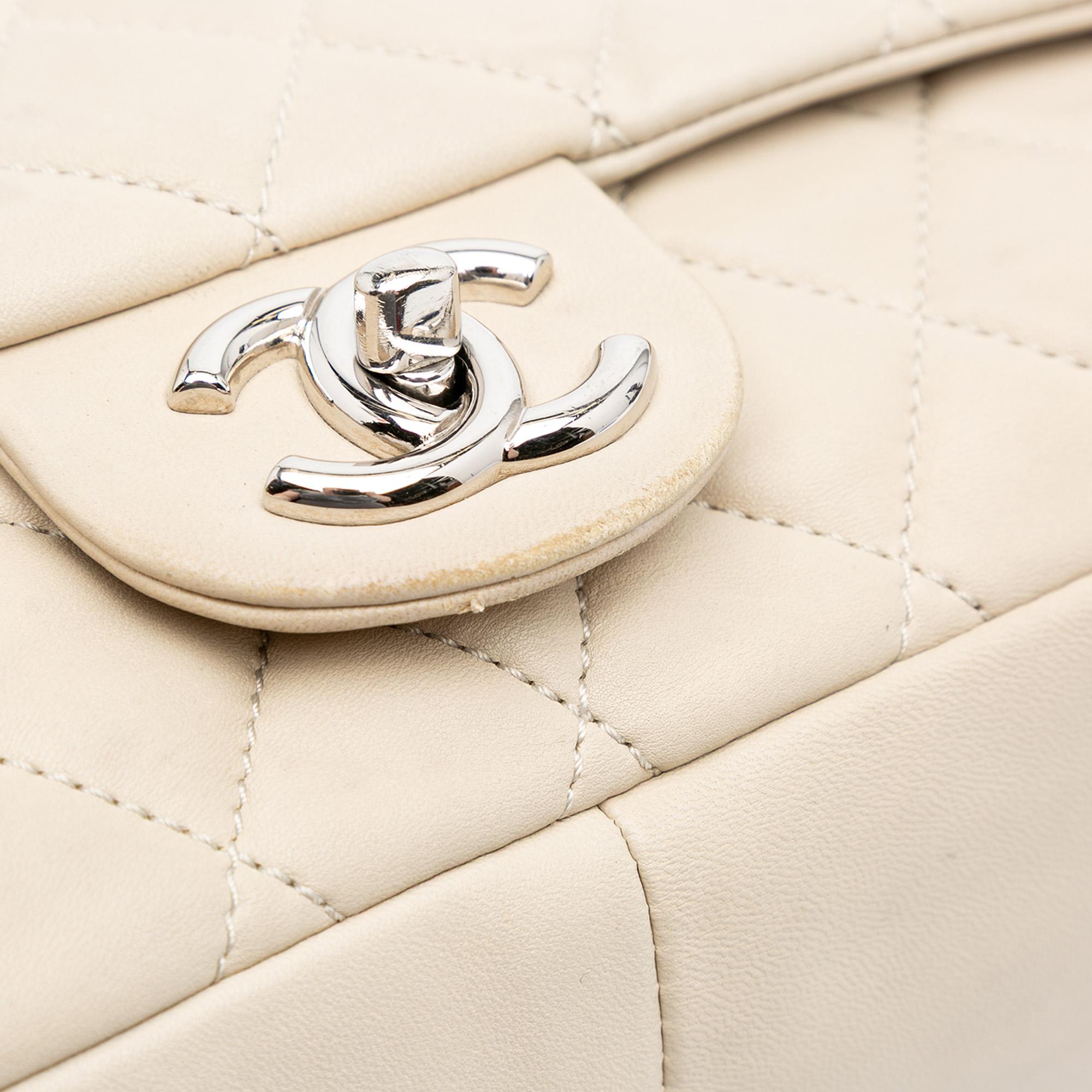 Chanel Jumbo Quilted Lambskin Coco Rain Flap