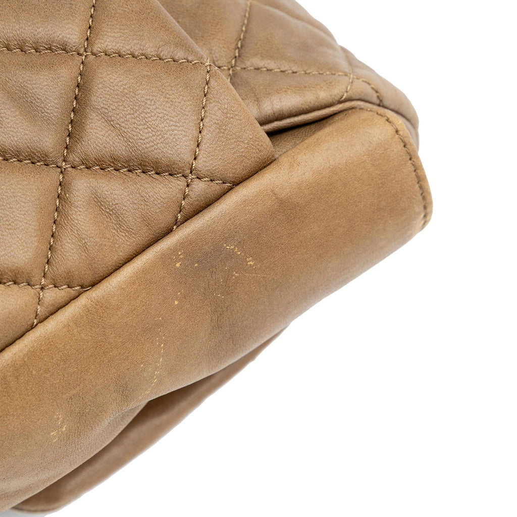 Chanel Jumbo Quilted Lambskin Coco Rain Flap