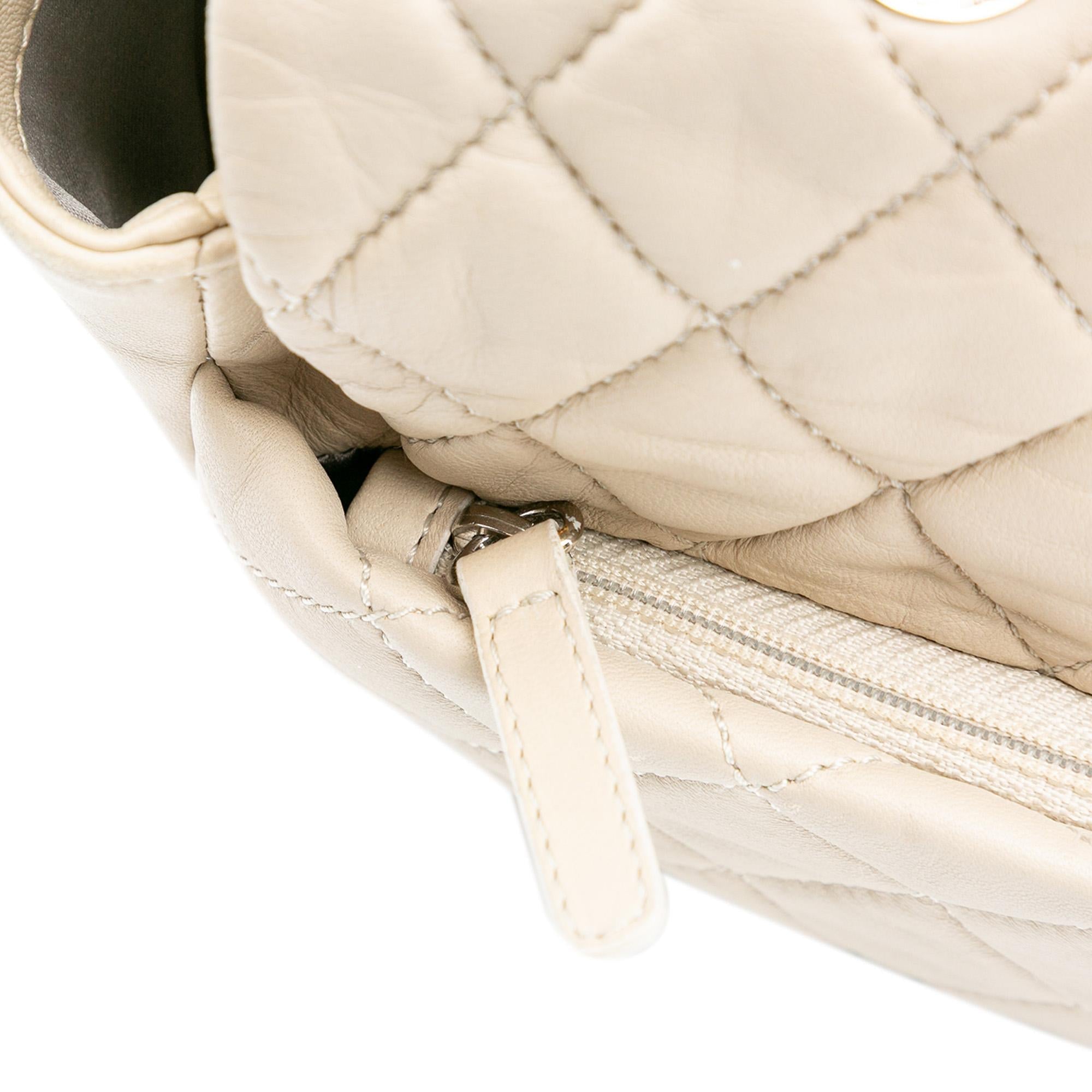 Chanel Jumbo Quilted Lambskin Coco Rain Flap