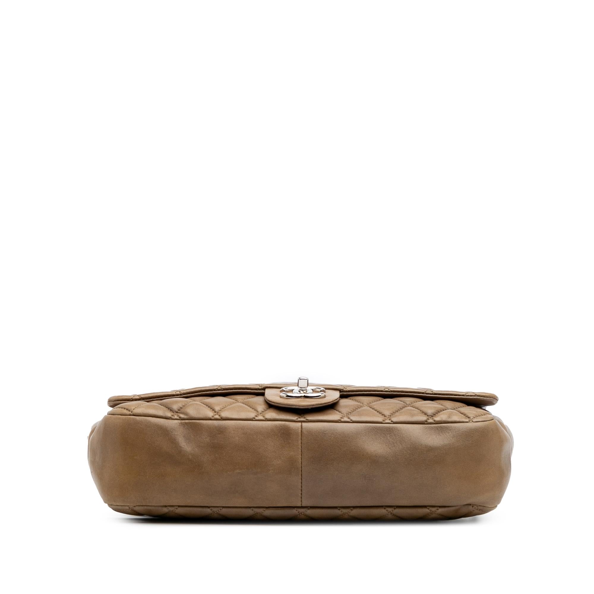 Chanel Jumbo Quilted Lambskin Coco Rain Flap