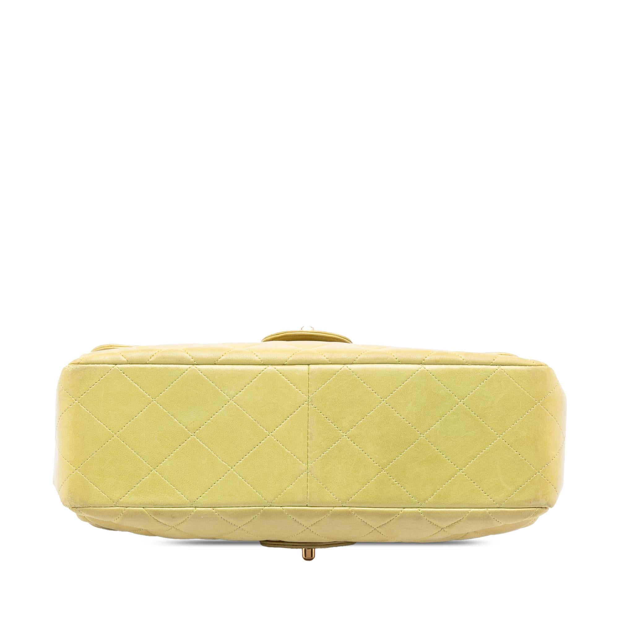 Chanel Jumbo Quilted Lambskin Double Sided Flap