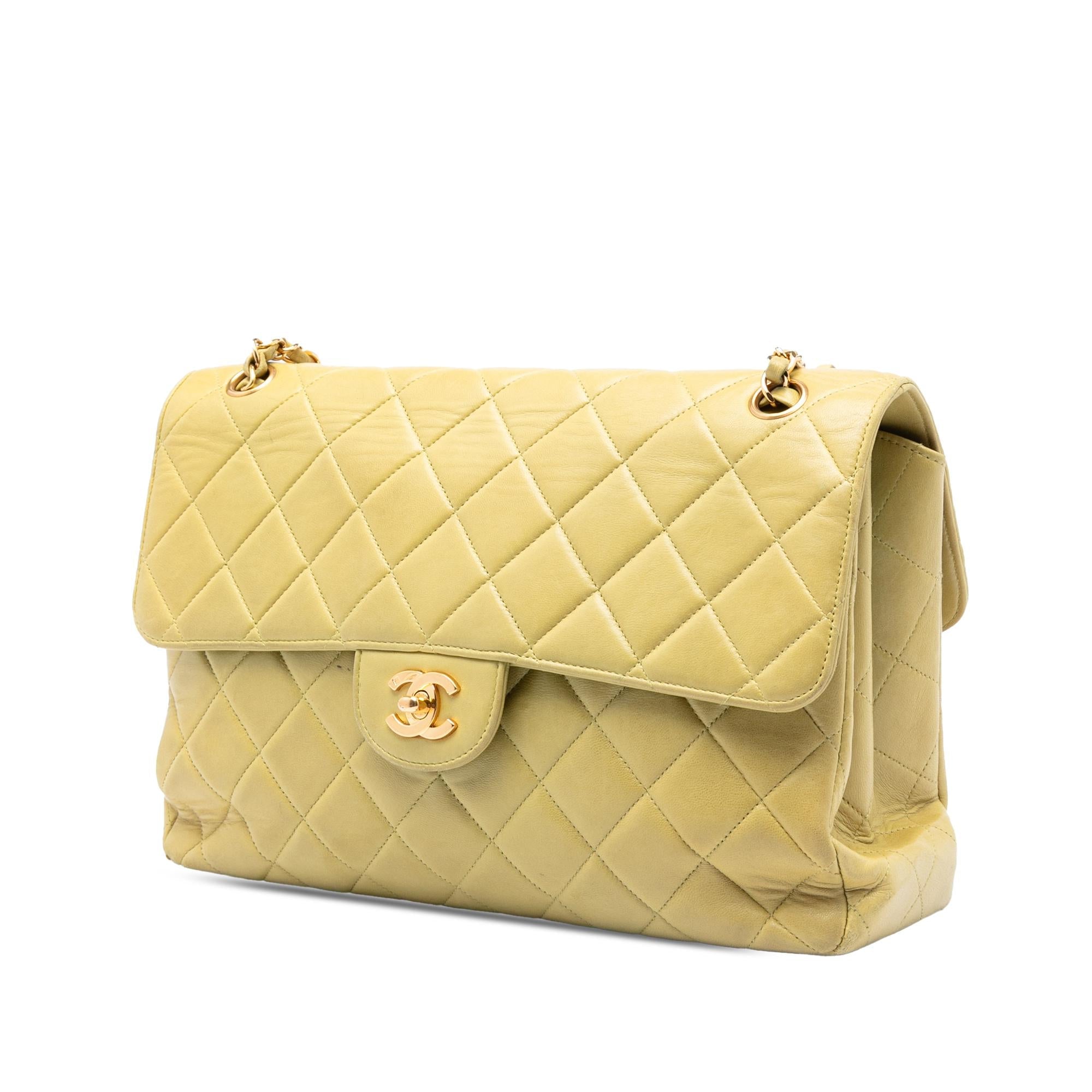 Chanel Jumbo Quilted Lambskin Double Sided Flap