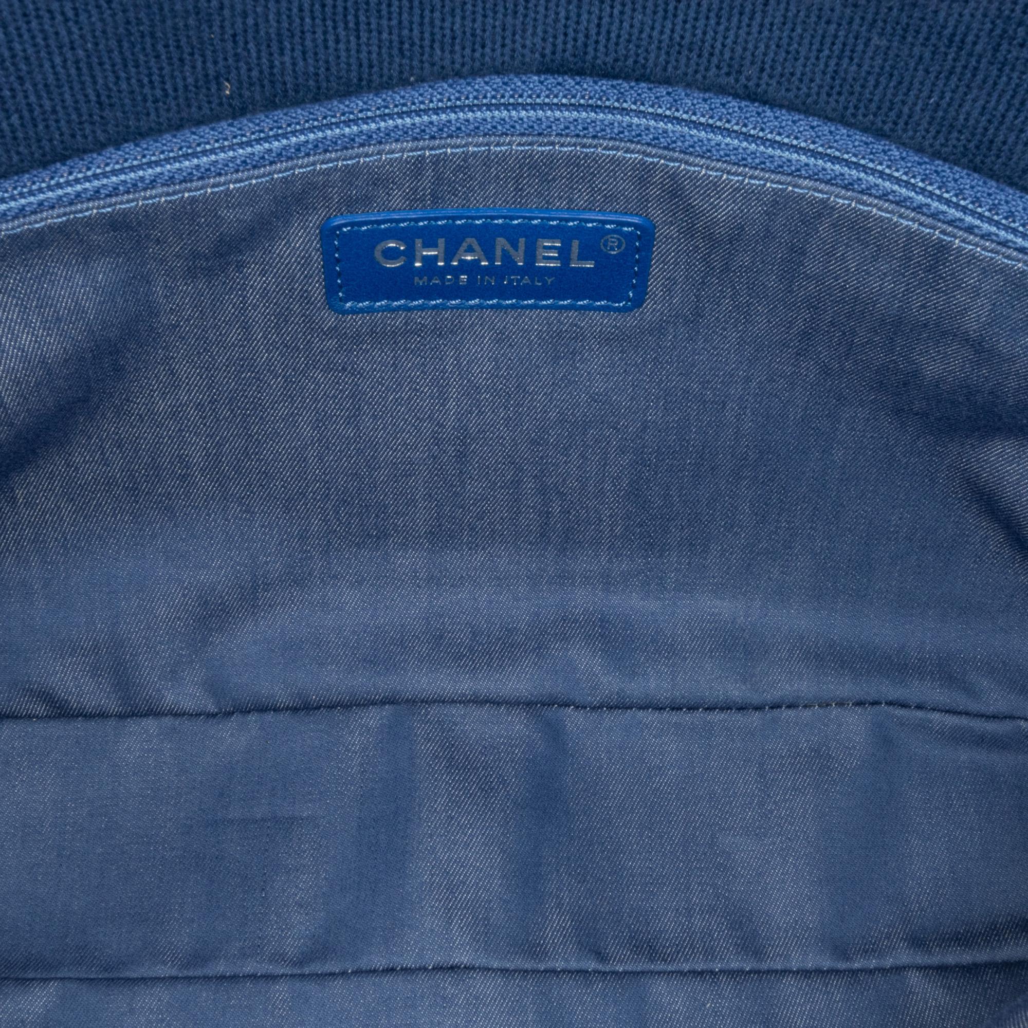 Chanel Jumbo Stripe Jersey Felt and Rope Flap (SHG-1O7u9U)