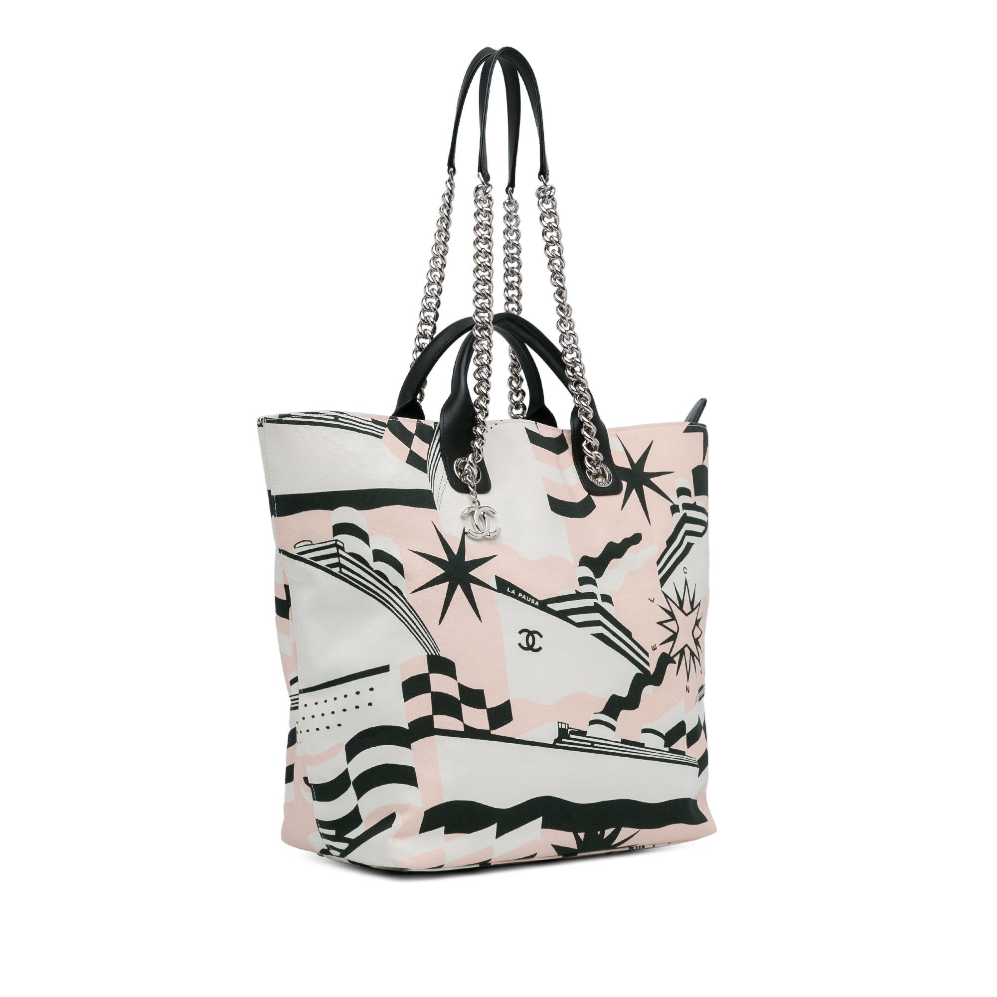 Chanel La Pausa Bay Shopping Tote (SHG-VMMPHk)