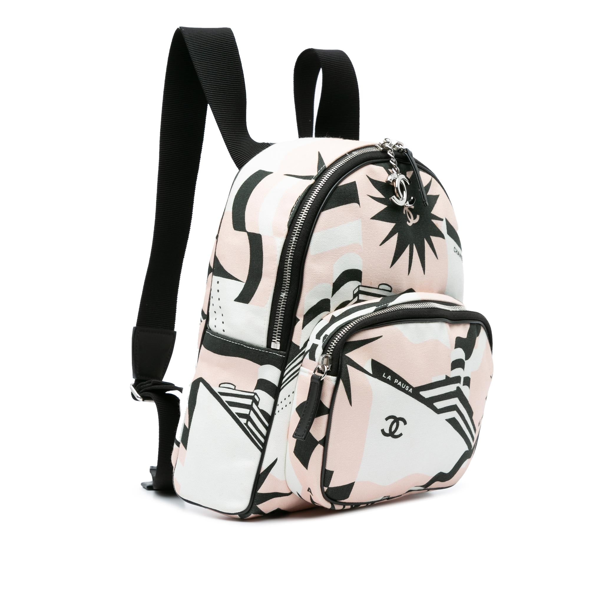 Chanel La Pausa Canvas Backpack (SHG-AtjvN7)