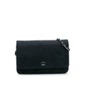 Chanel Lace Overlay Goatskin Wallet On Chain