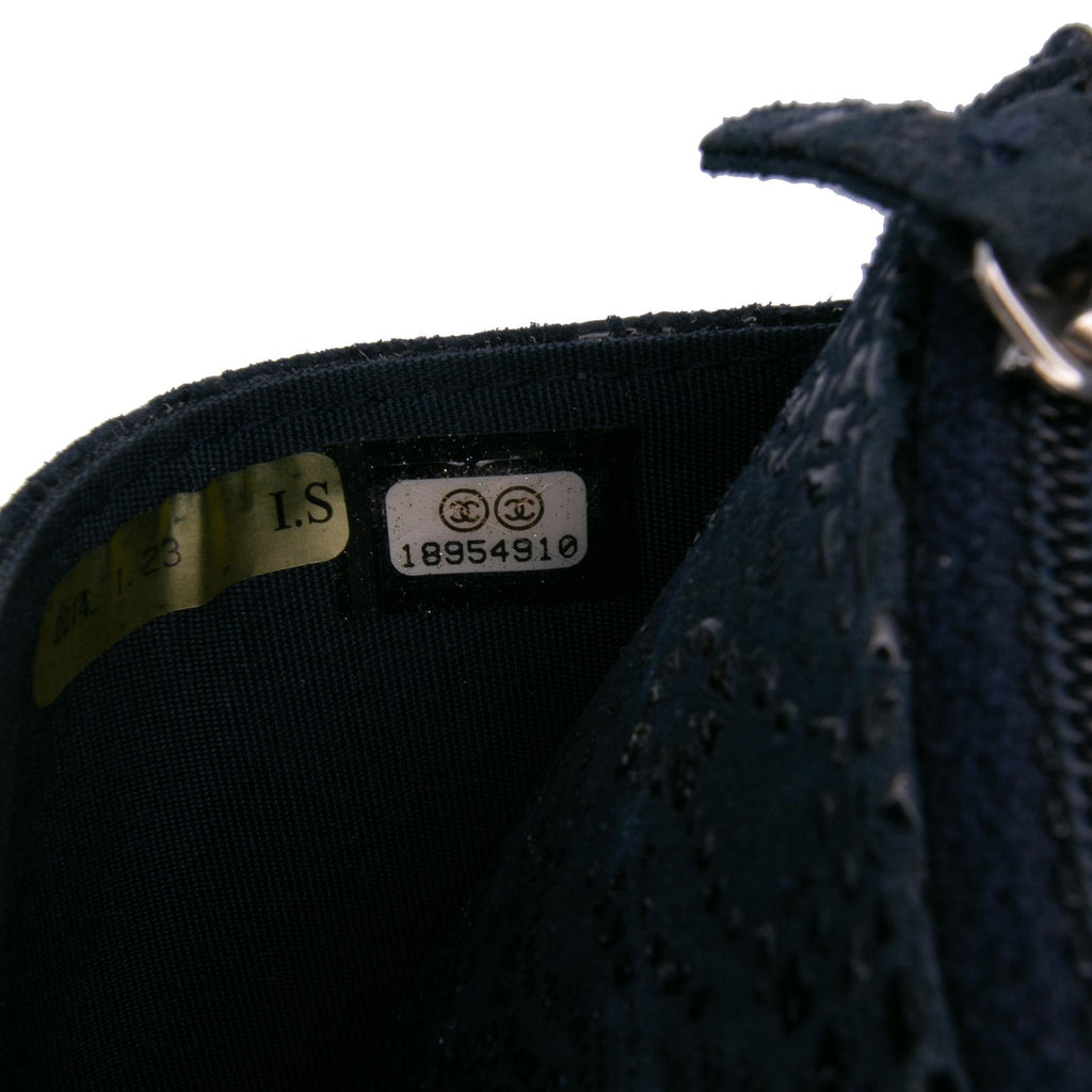 Chanel Lace Overlay Goatskin Wallet On Chain