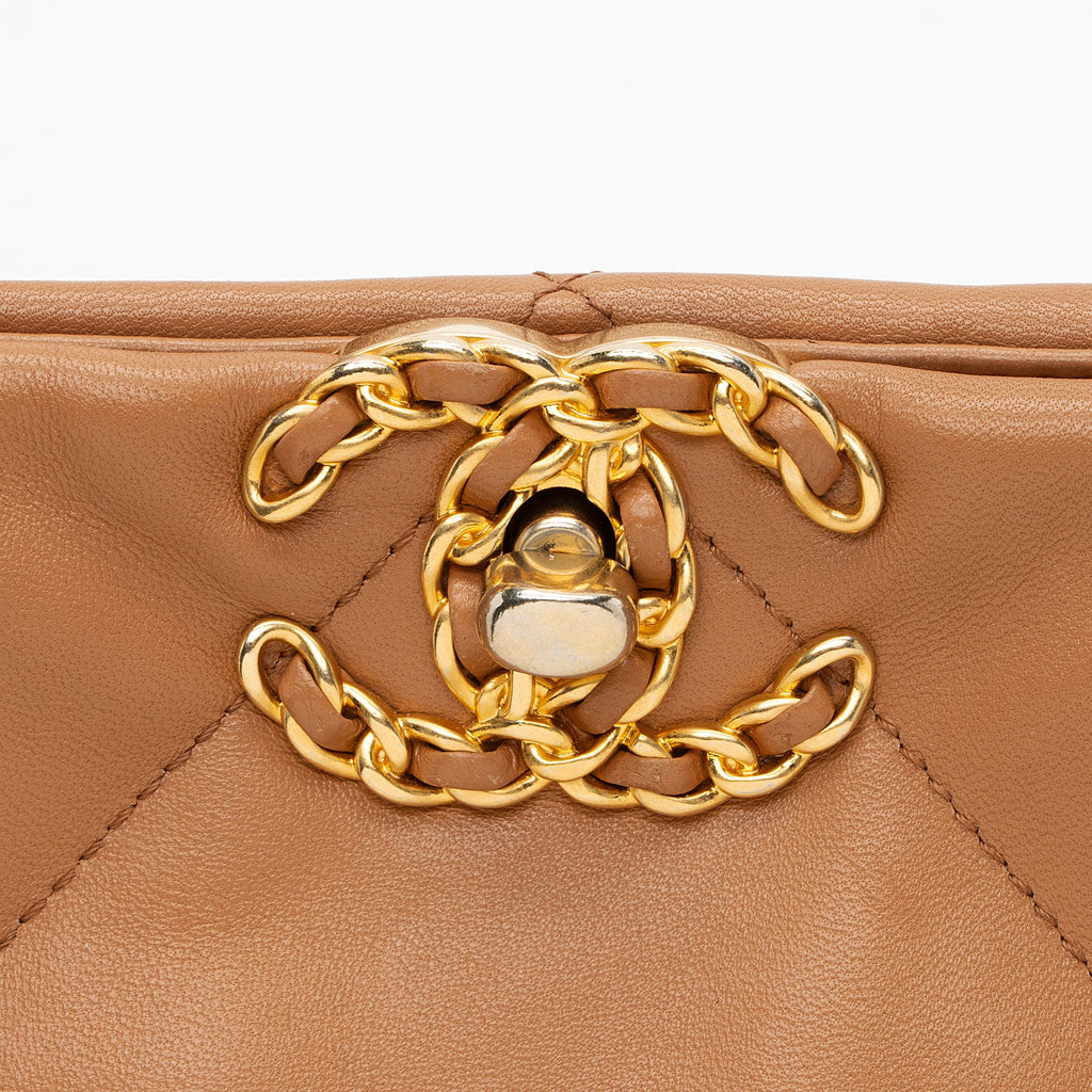 Chanel Lambskin 19 East/West Shopping Tote
