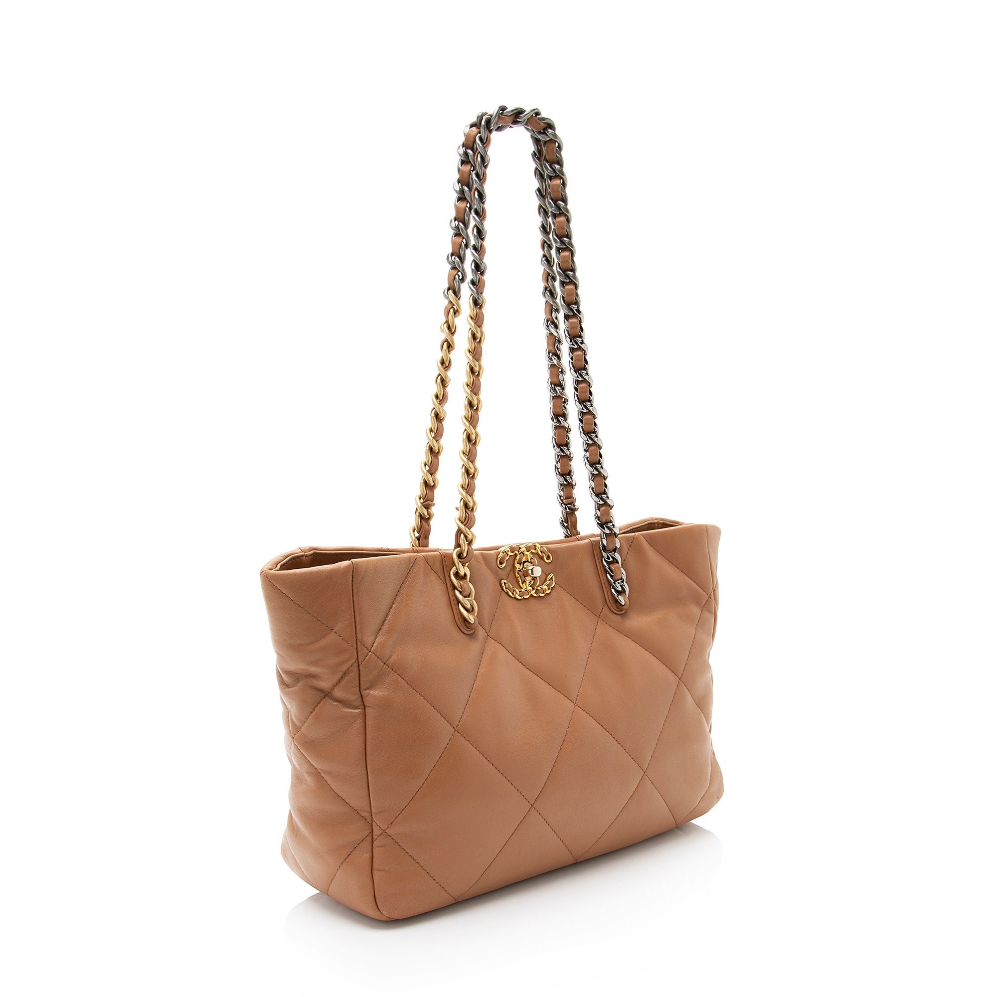 Chanel Lambskin 19 East/West Shopping Tote