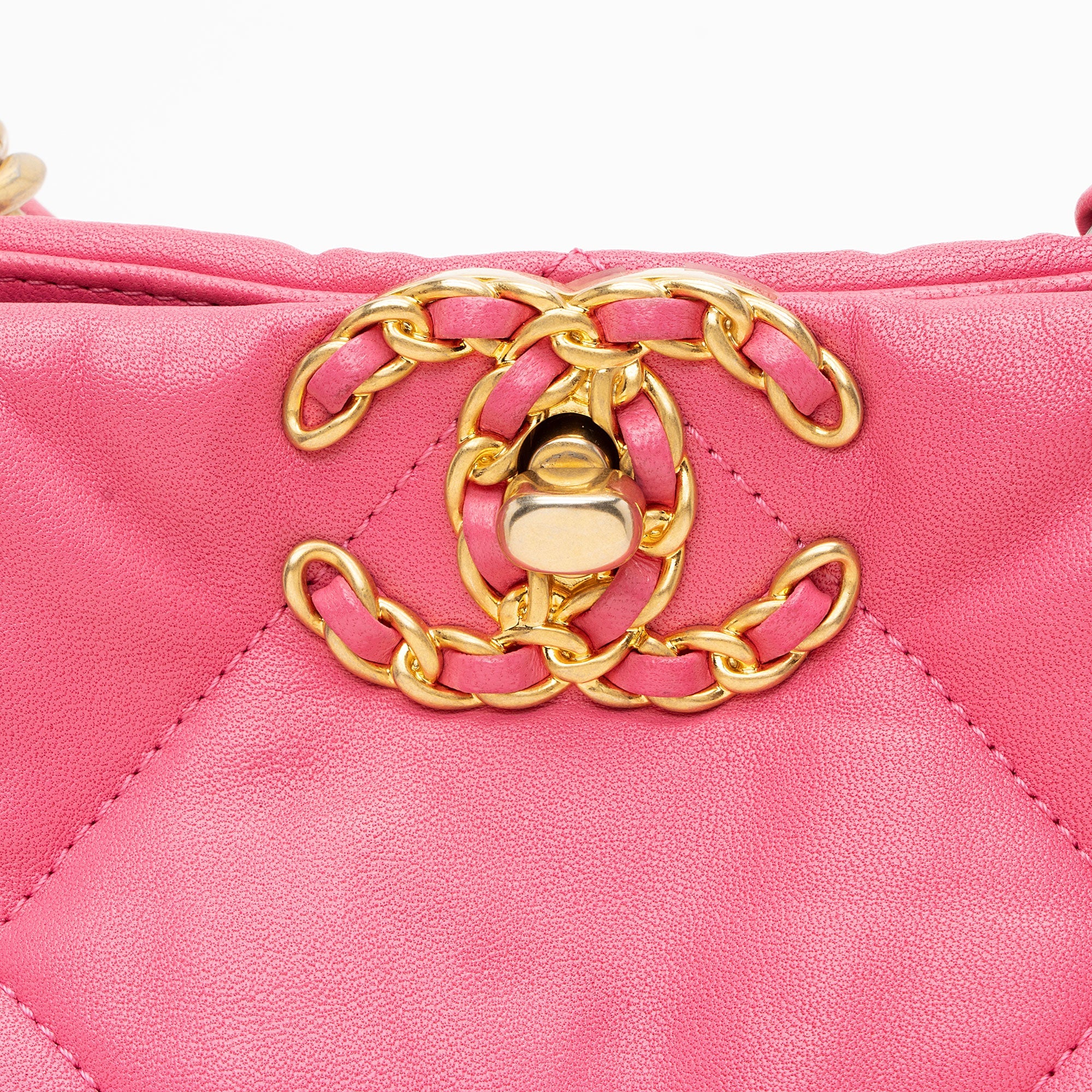 Chanel Lambskin 19 East/West Shopping Tote