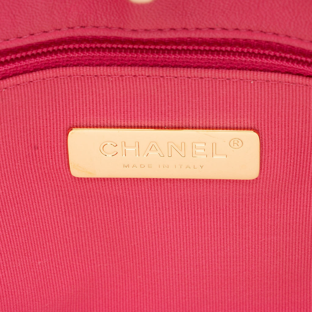 Chanel Lambskin 19 East/West Shopping Tote