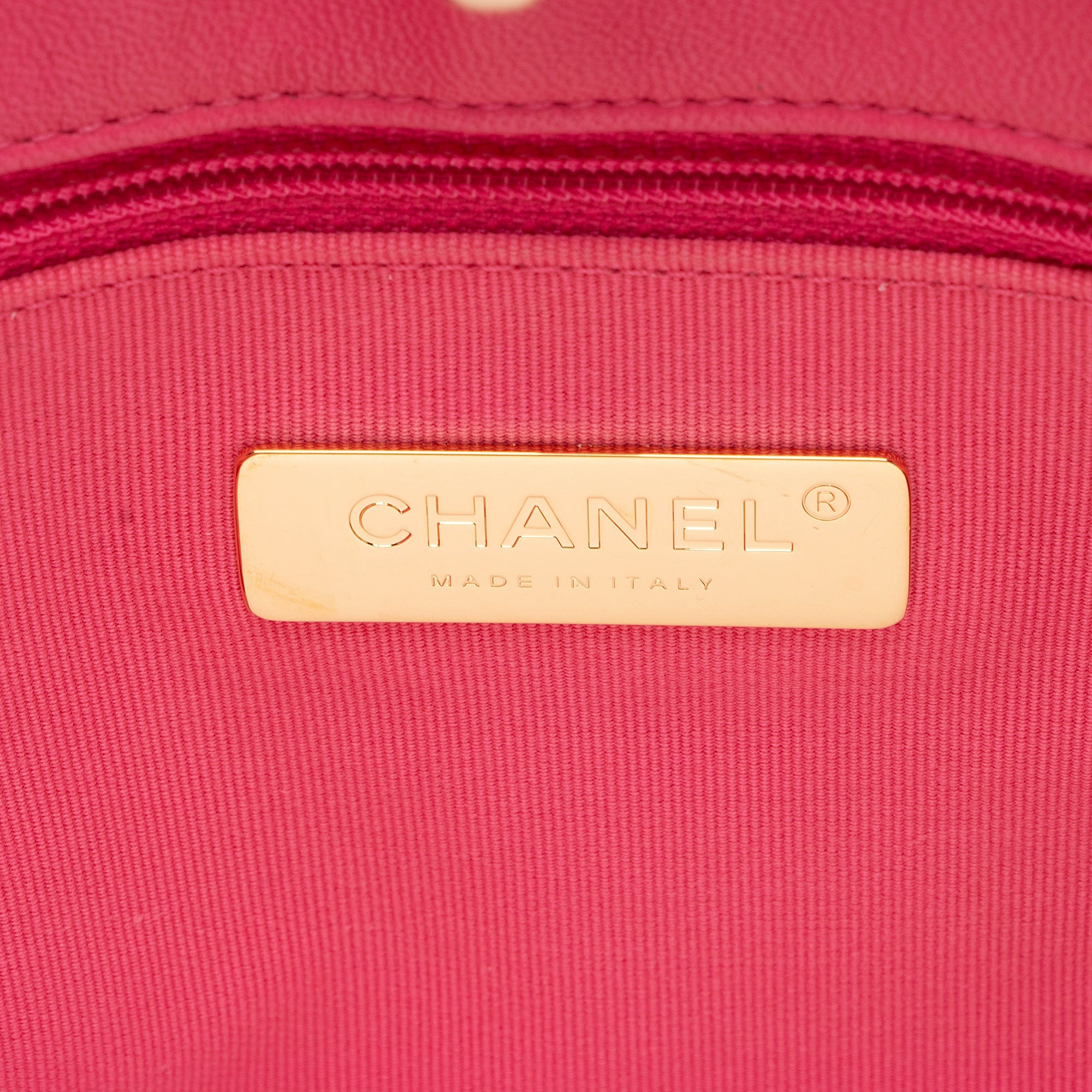 Chanel Lambskin 19 East/West Shopping Tote