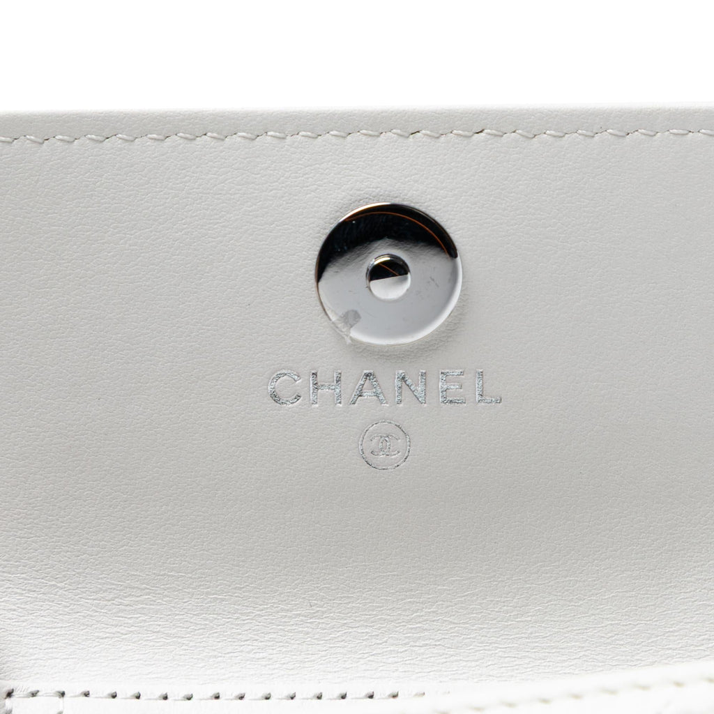 Chanel Lambskin 19 Flap Coin Purse With Chain