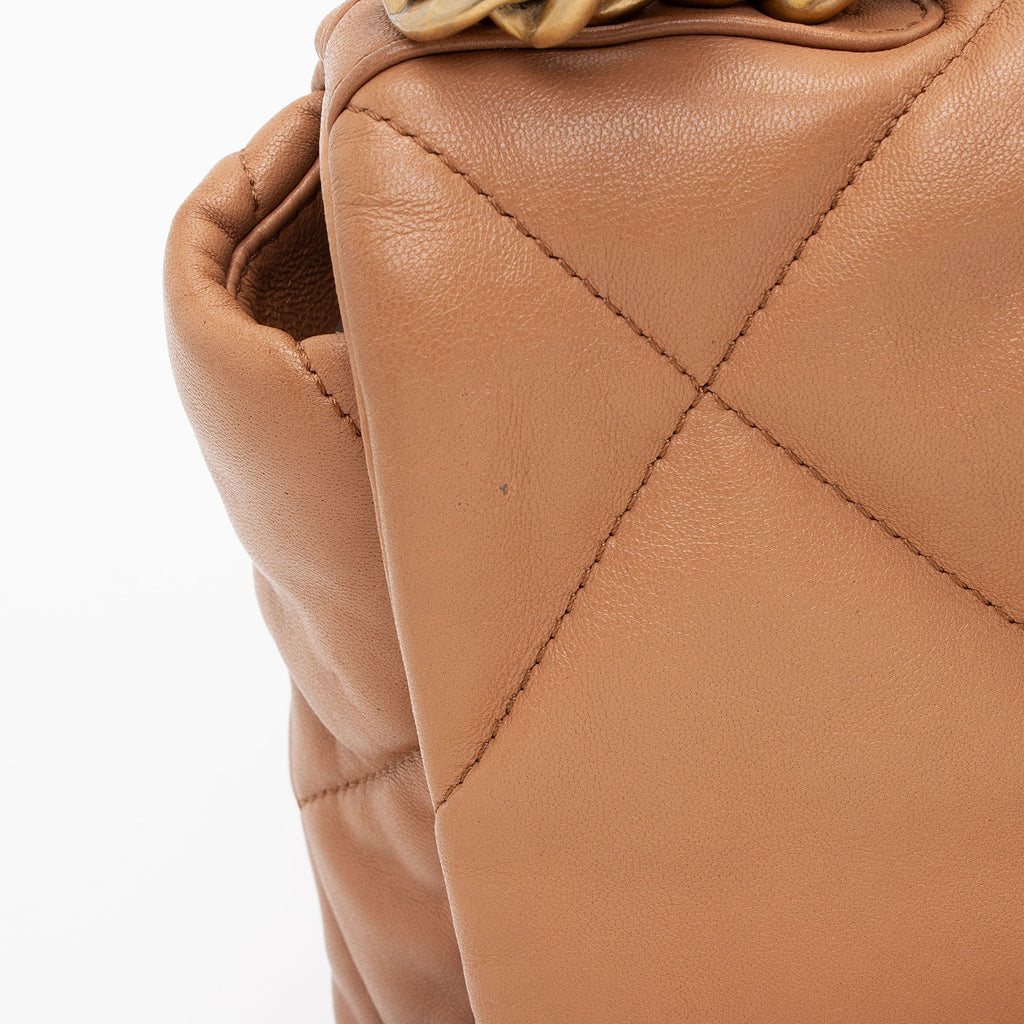Chanel Lambskin 19 Large Flap Shoulder Bag (SHF-4BZeZZ)