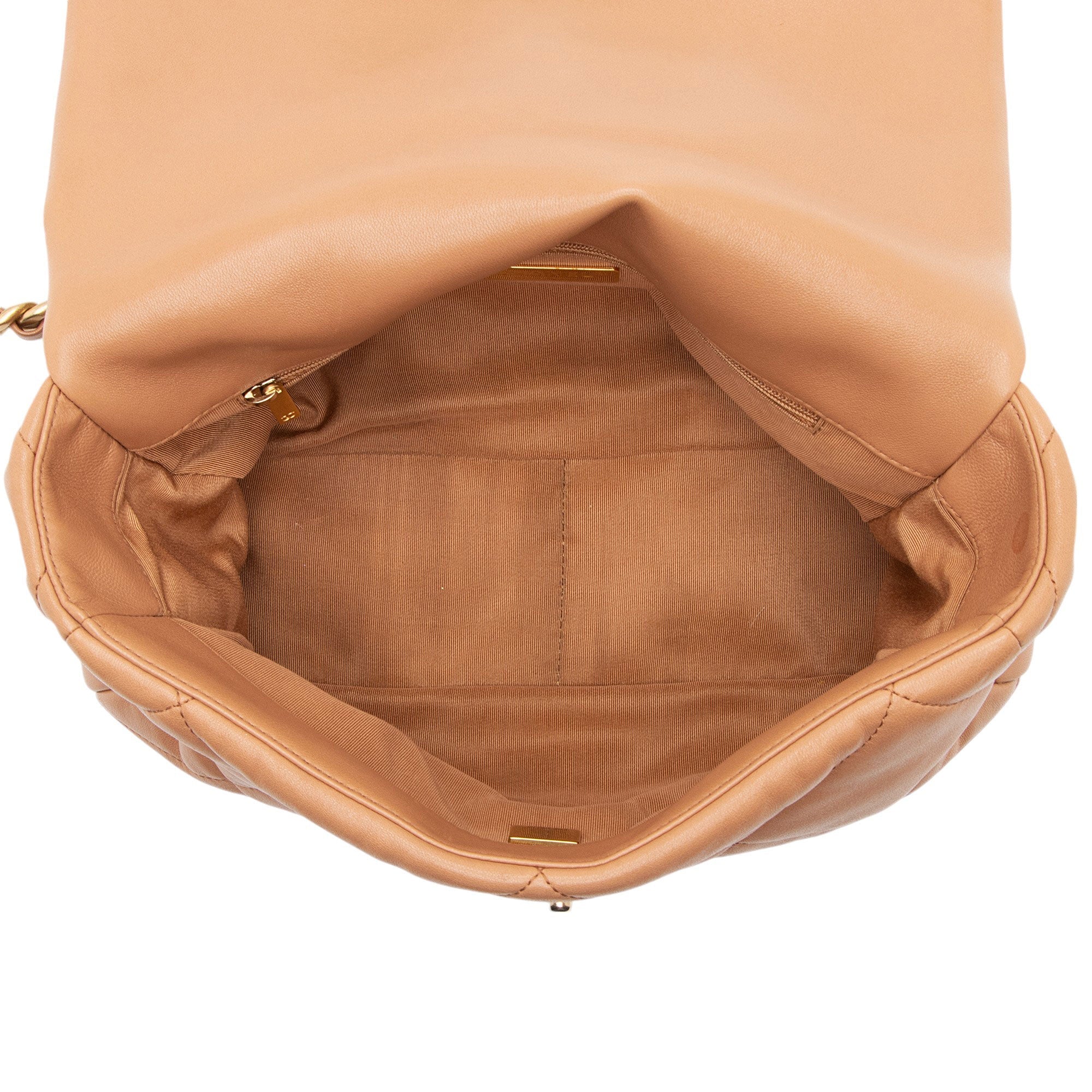 Chanel Lambskin 19 Large Flap Shoulder Bag (SHF-4BZeZZ)