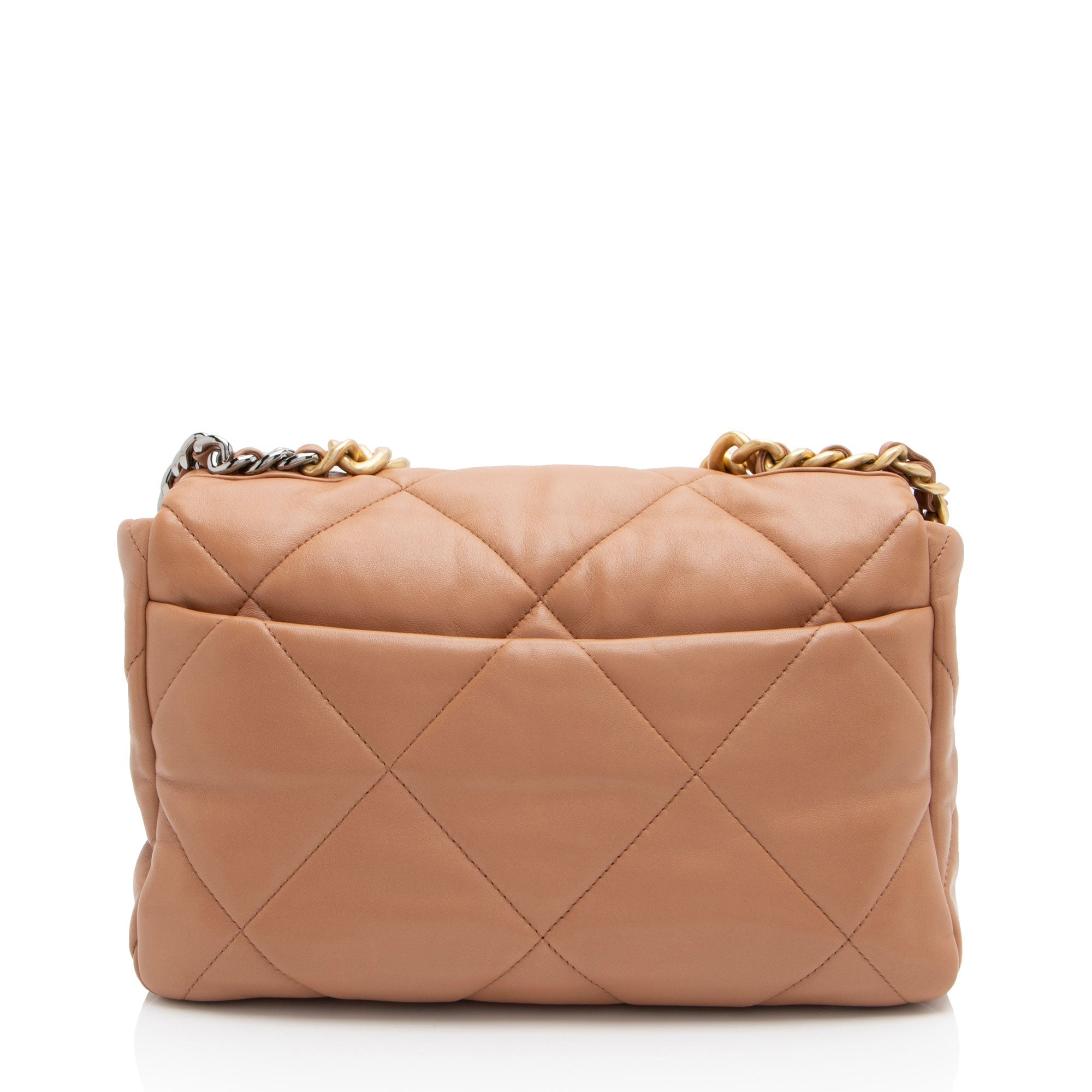 Chanel Lambskin 19 Large Flap Shoulder Bag (SHF-fY8hAg)