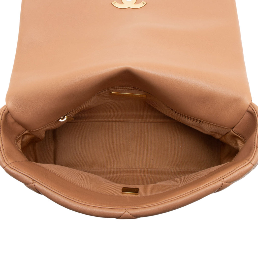 Chanel Lambskin 19 Large Flap Shoulder Bag (SHF-fY8hAg)