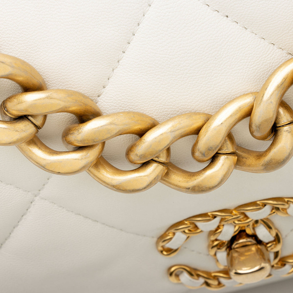 Chanel Lambskin 19 Large Flap Shoulder Bag