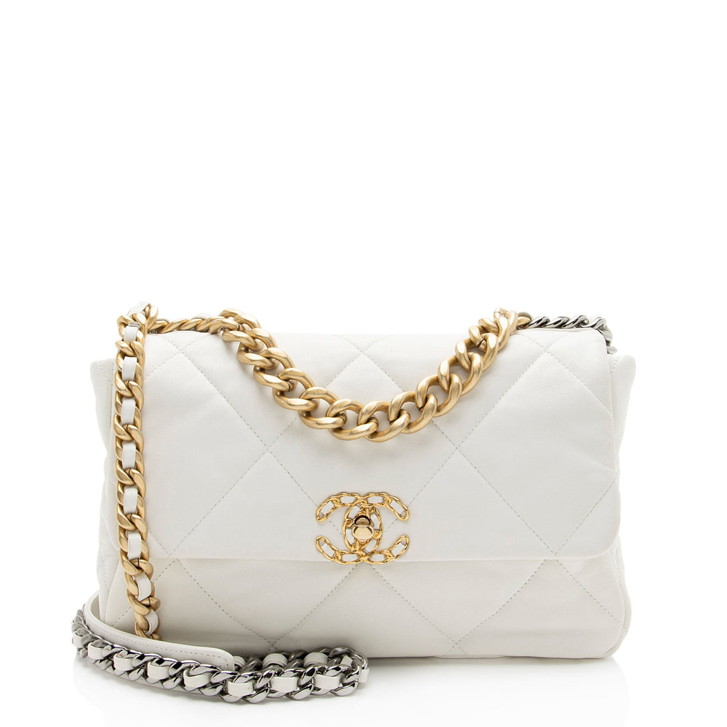 Chanel Lambskin 19 Large Flap Shoulder Bag