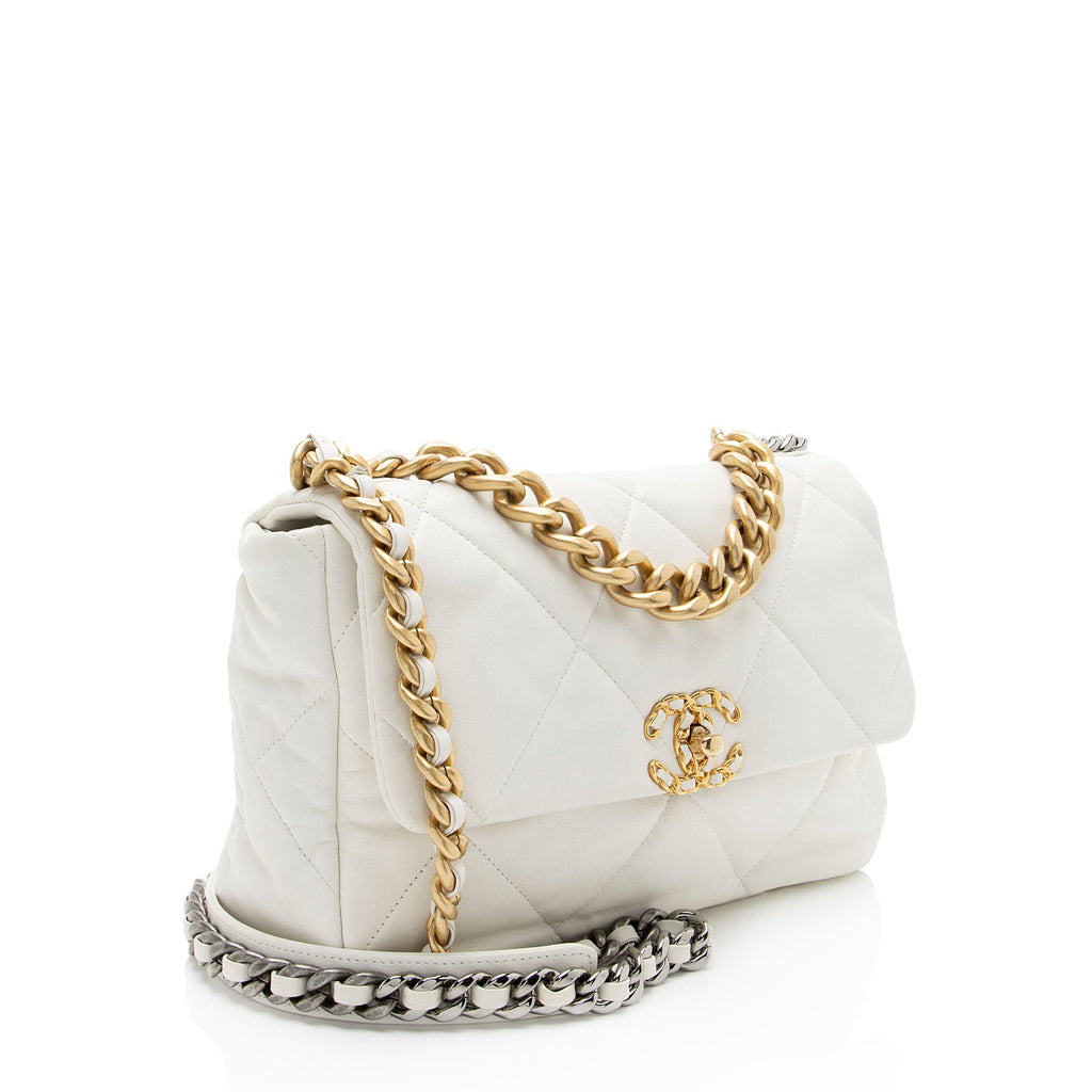 Chanel Lambskin 19 Large Flap Shoulder Bag