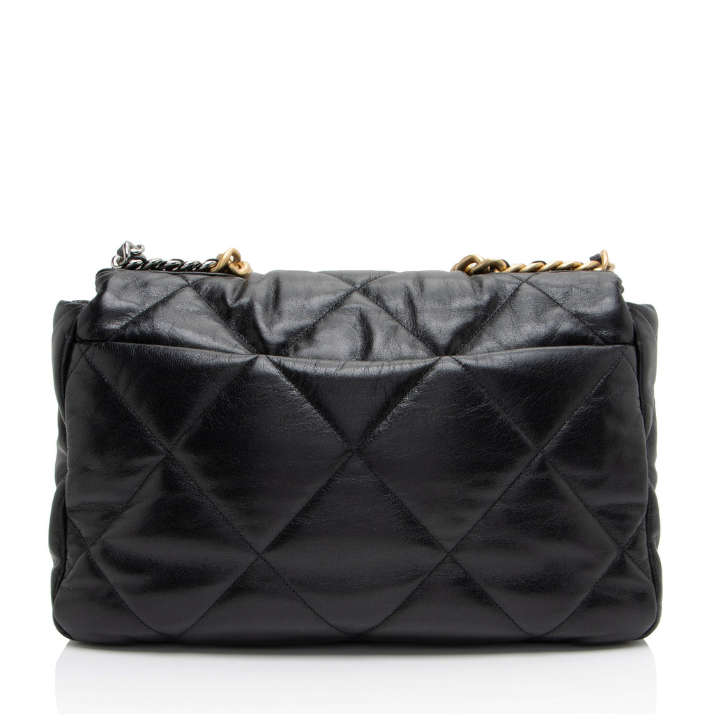 Chanel Lambskin 19 Maxi Flap Shoulder Bag
